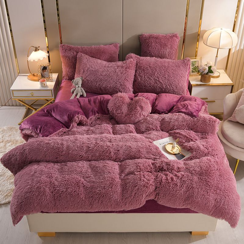 FlufFur Bettwäsche - Ultra Flauschige Fleece Bettdecke - Atmungsaktive Bettwäsche Set