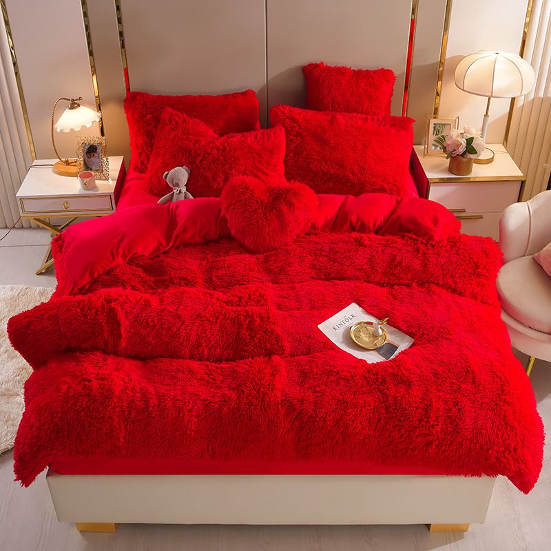 FlufFur Bettwäsche - Ultra Flauschige Fleece Bettdecke - Atmungsaktive Bettwäsche Set