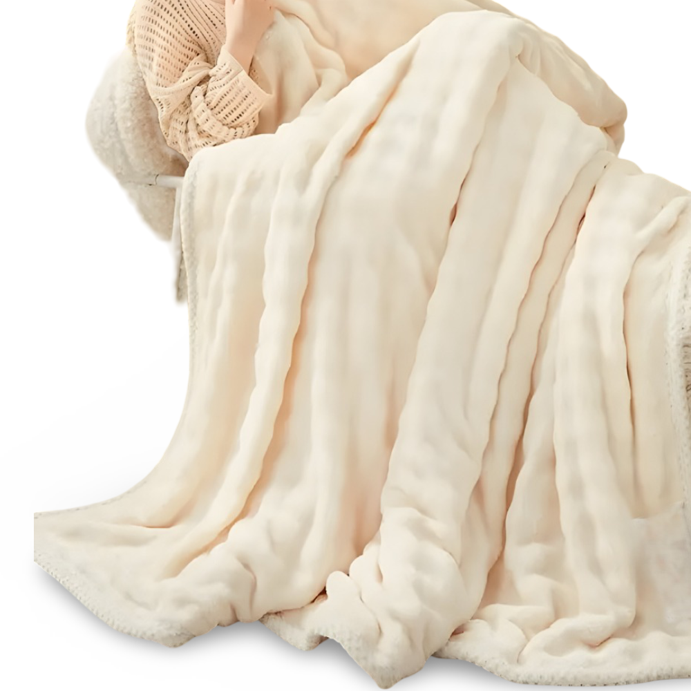 Fluffy Plush Winter Kusheldecke - Ultra-weicher, Gemütlicher Komfort für Kalte Nächte