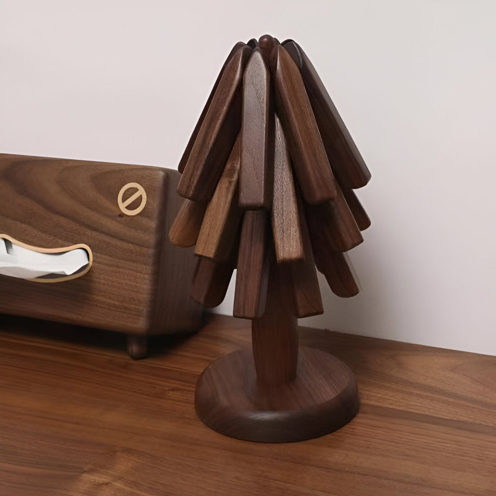 Faltbare Walnuss Tischunterlage - Elegante und Nachhaltige Matte für Ihr Zuhause