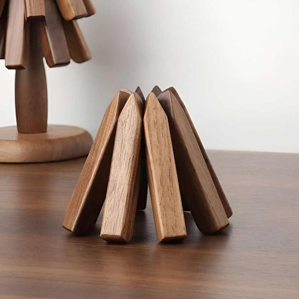 Faltbare Walnuss Tischunterlage - Elegante und Nachhaltige Matte für Ihr Zuhause