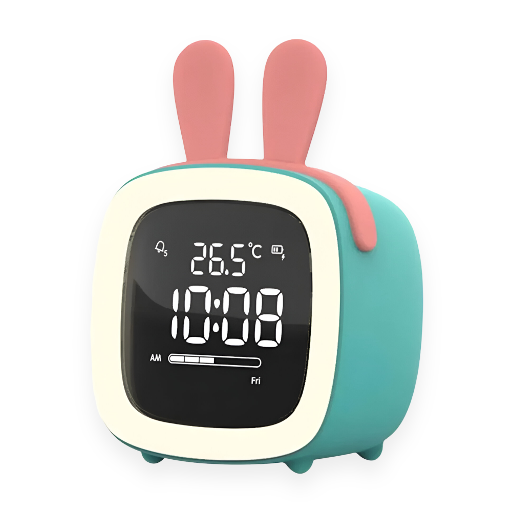 Fun Bunny Wecker - Niedliches Cartoon Hasen Design für Kinder