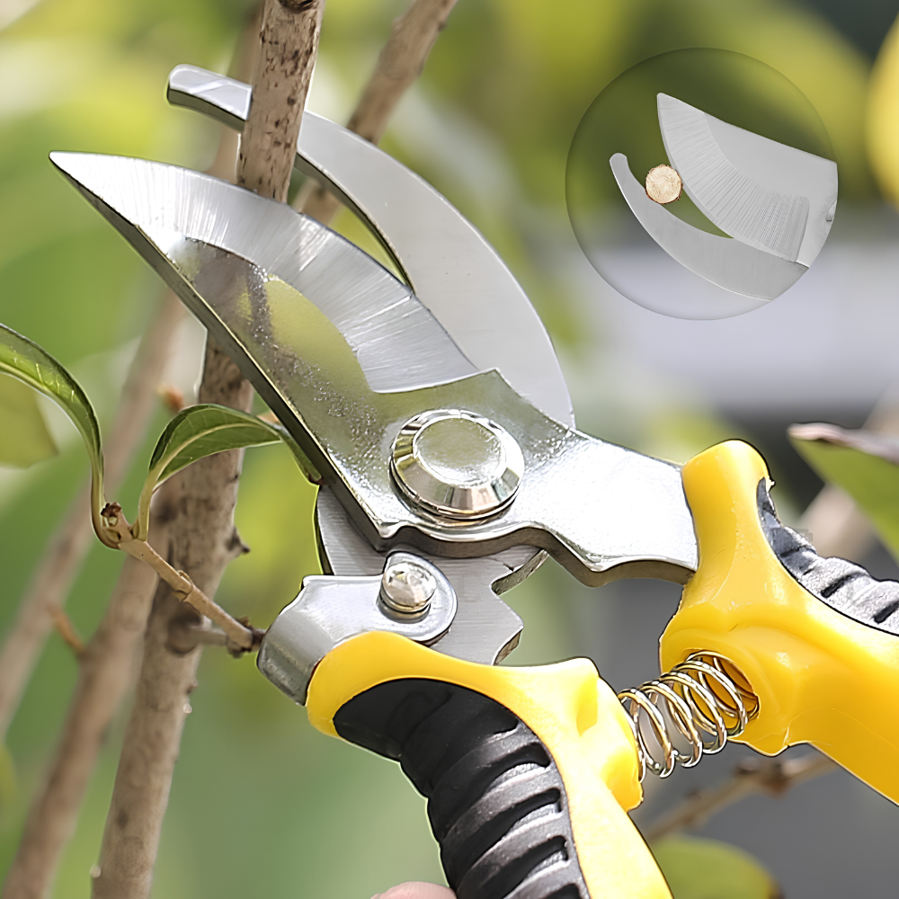 Gartenwerkzeug Set 5-teilig – Ergonomisches Garten Handwerkzeug mit Schaufel, Rechen, Hacke & Gartenschere