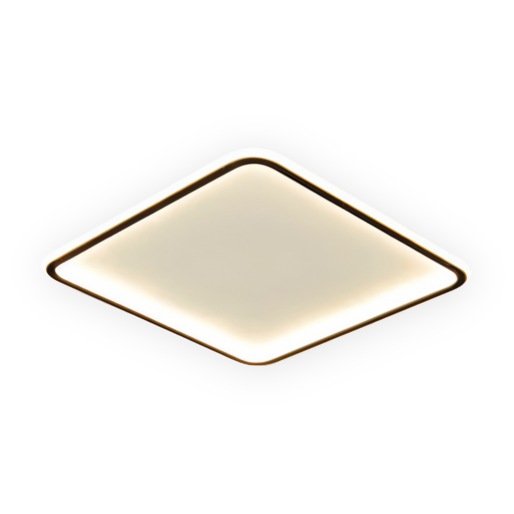 GeoBlack Deckenleuchte - Quadratische LED Leuchten für die Decke - Geometrische Deckeneinbauleuchten