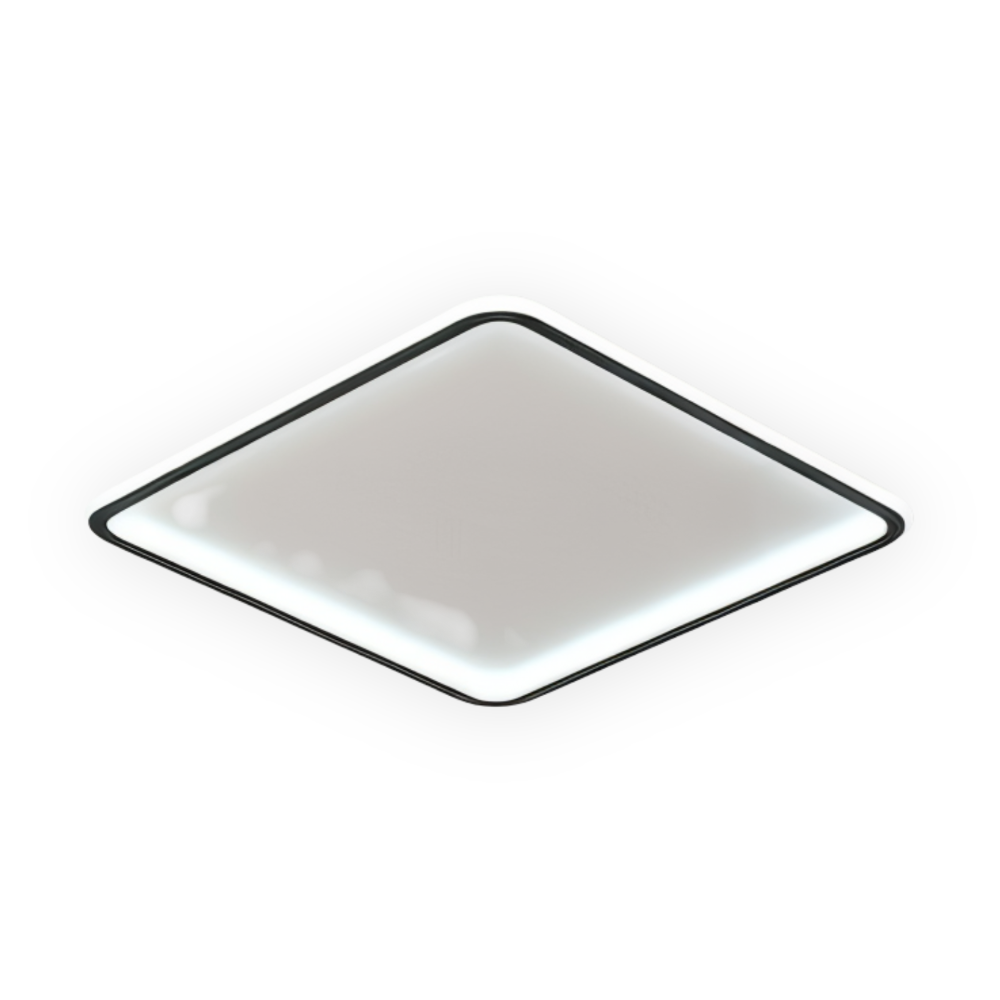 GeoBlack Deckenleuchte - Quadratische LED Leuchten für die Decke - Geometrische Deckeneinbauleuchten