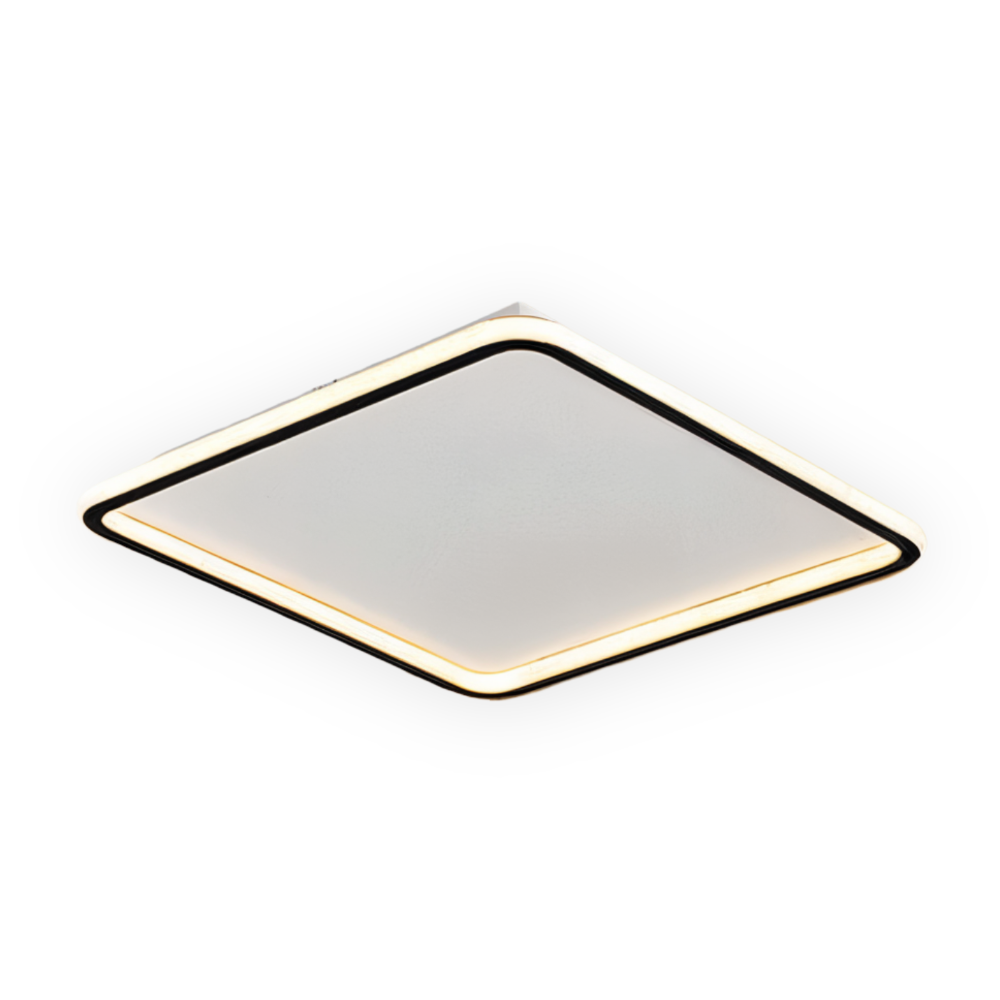 GeoBlack Deckenleuchte - Quadratische LED Leuchten für die Decke - Geometrische Deckeneinbauleuchten