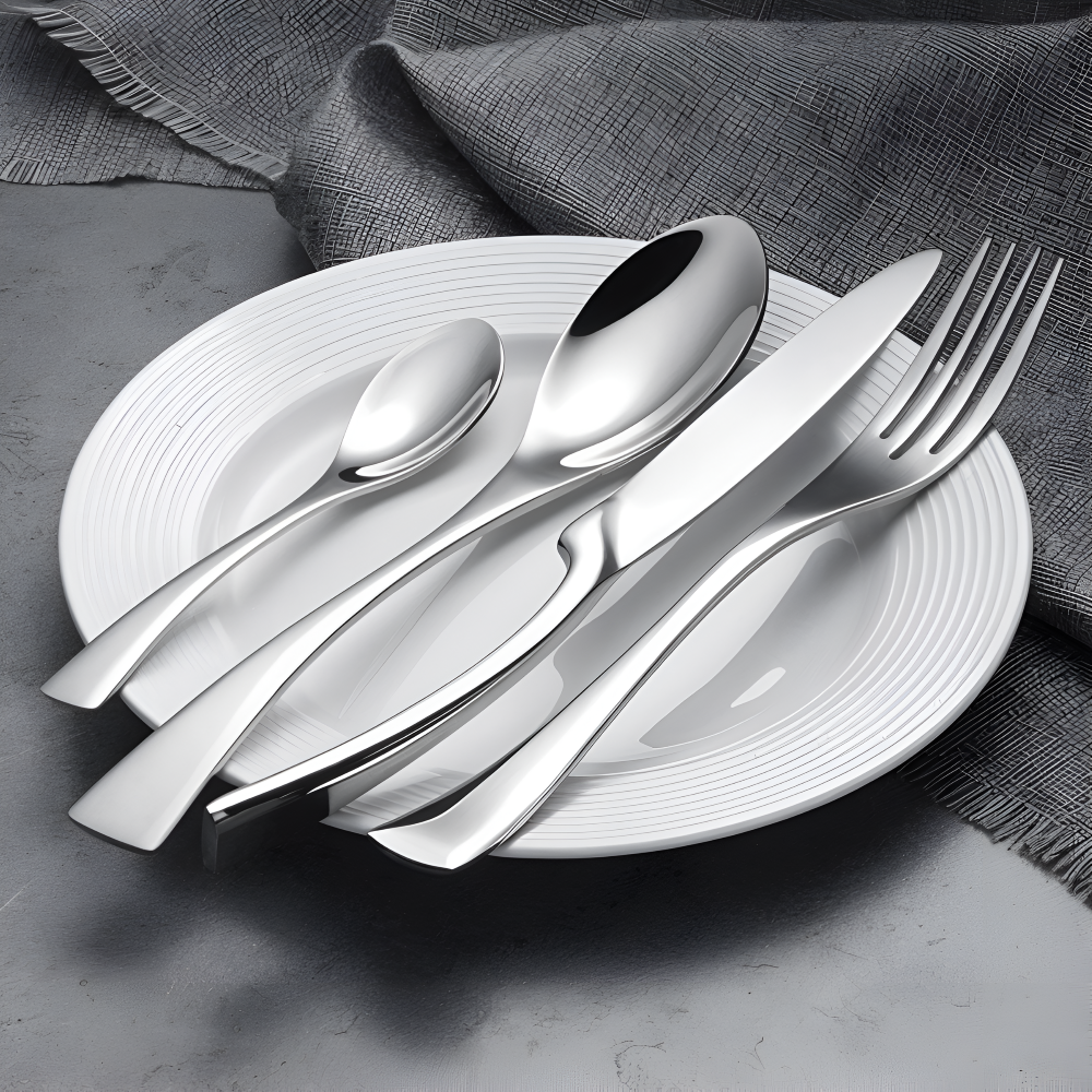 GlamourWare Edelstahl-Besteck-Set - 5/20-teiliges Set Geschirr- Besteck-Set