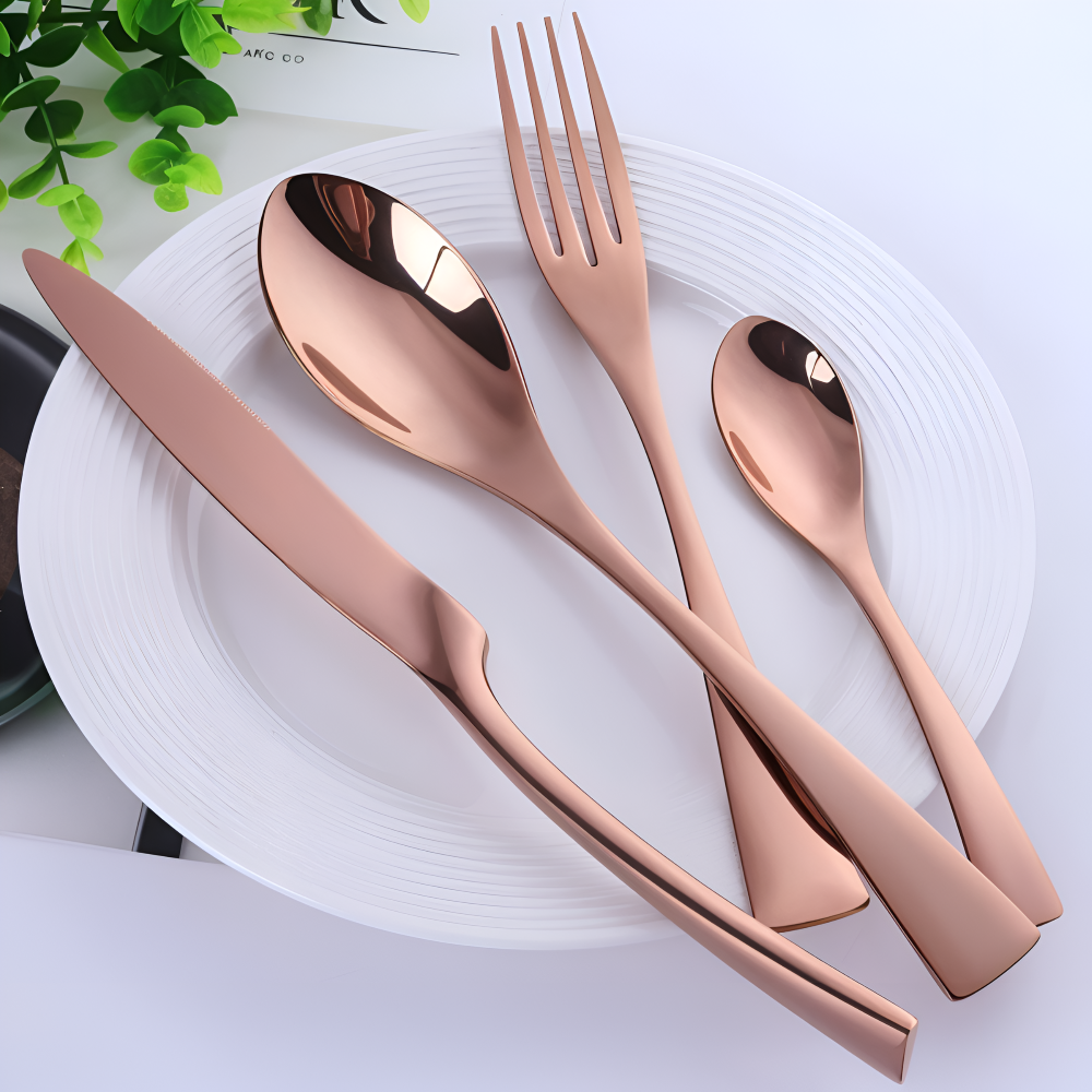 GlamourWare Edelstahl-Besteck-Set - 5/20-teiliges Set Geschirr- Besteck-Set