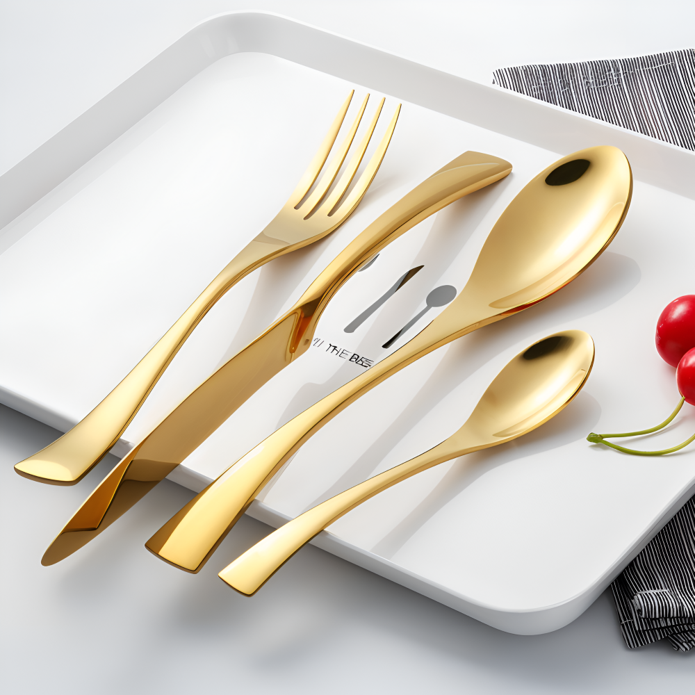 GlamourWare Edelstahl-Besteck-Set - 5/20-teiliges Set Geschirr- Besteck-Set
