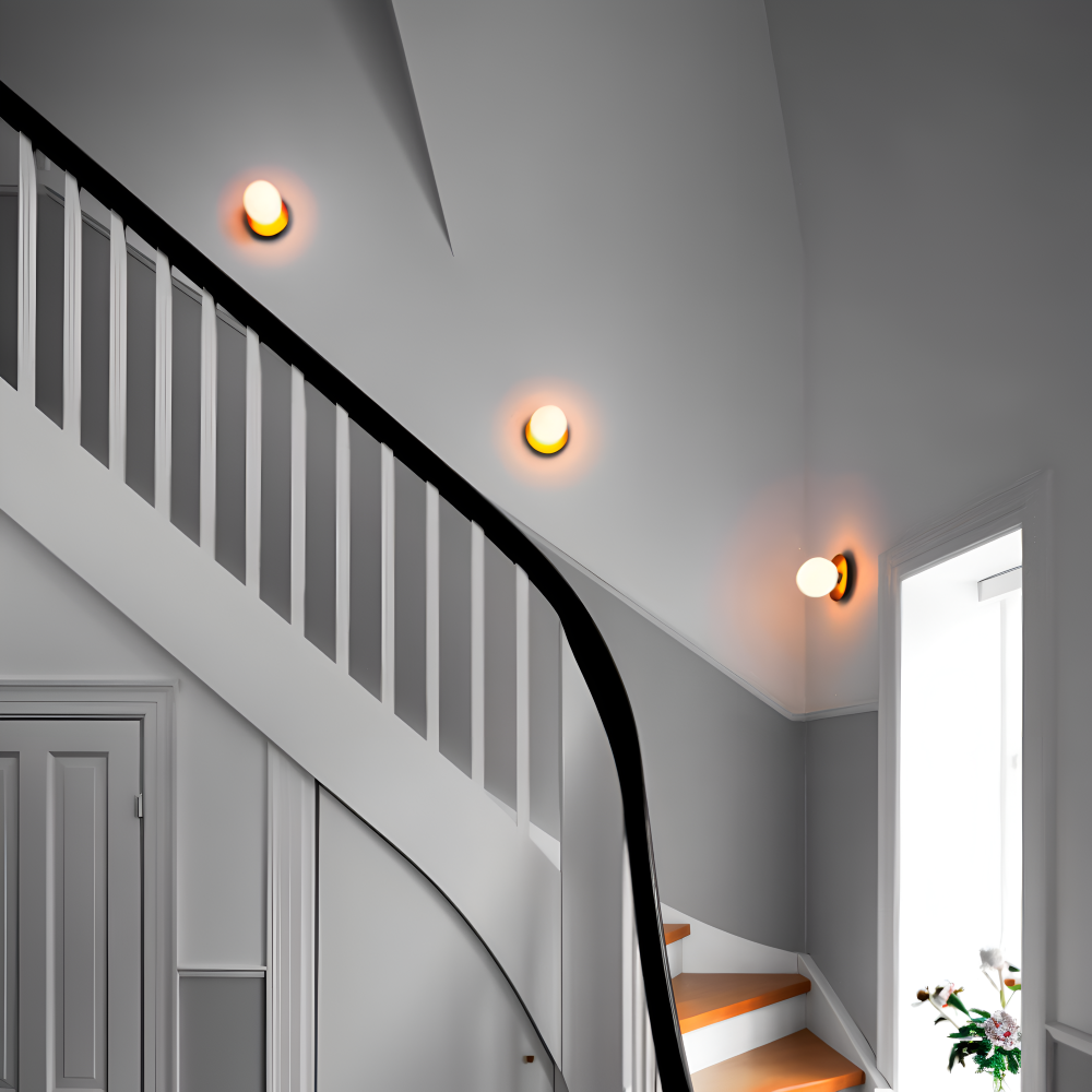 GlobeGlist Deckenleuchte - Stilvolle Mattierte & Klare Kristallkugel LED Deckenleuchte