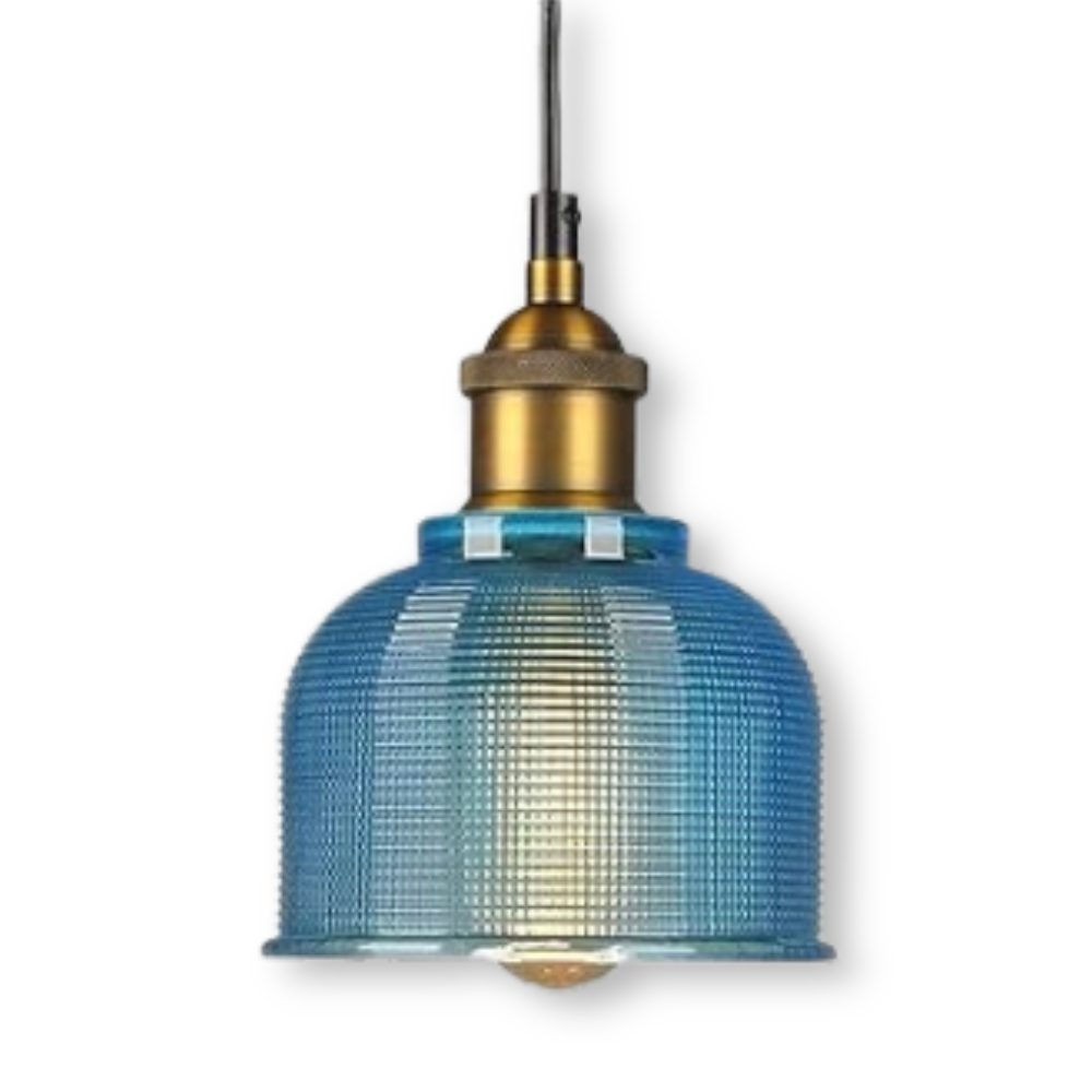 Glossy Bell Pendelleuchte - Bunte Retro Glas Pendelleuchte-Moderne Hängelampe