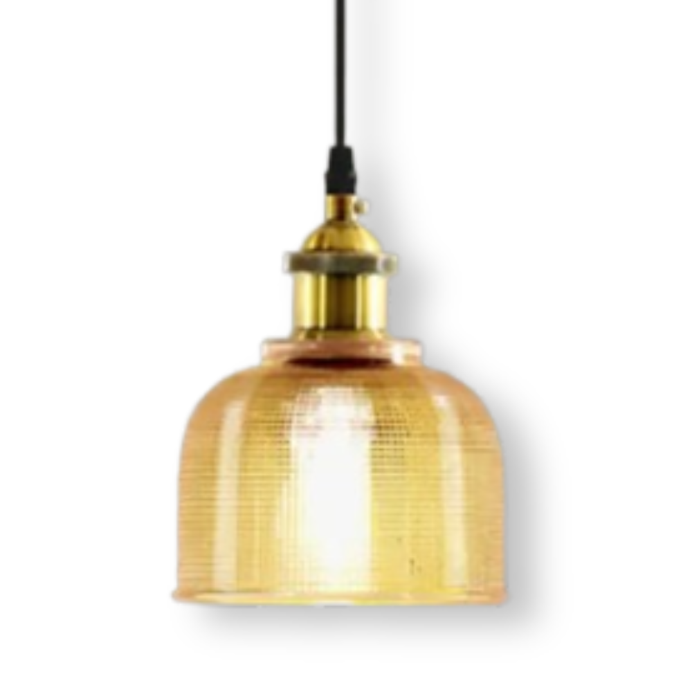 Glossy Bell Pendelleuchte - Bunte Retro Glas Pendelleuchte-Moderne Hängelampe