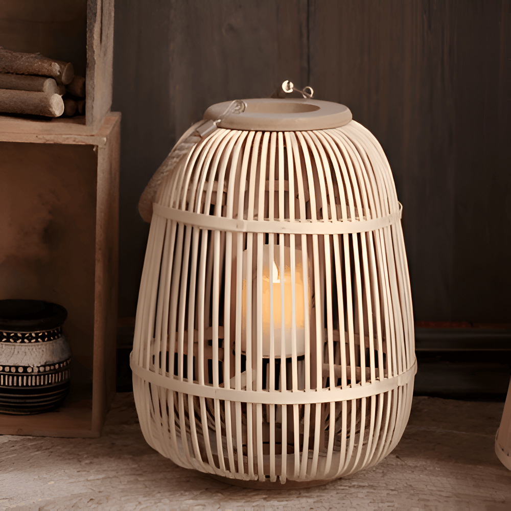 Handgefertigte Rattanlaternen für die Wohnkultur - Bohemian Style Beleuchtung