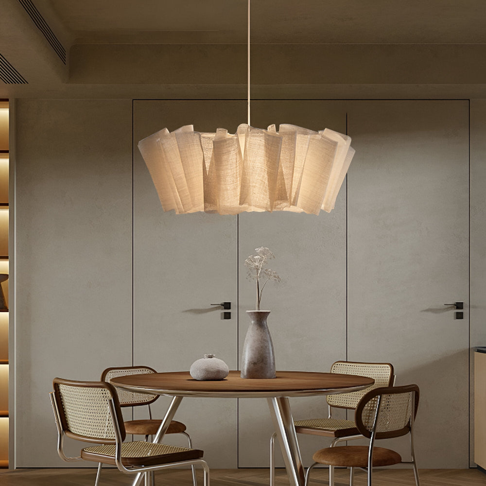 Handgefertigter Minimalistischer Pendelleuchten - Elegante Hängelampe mit Stoffschirm