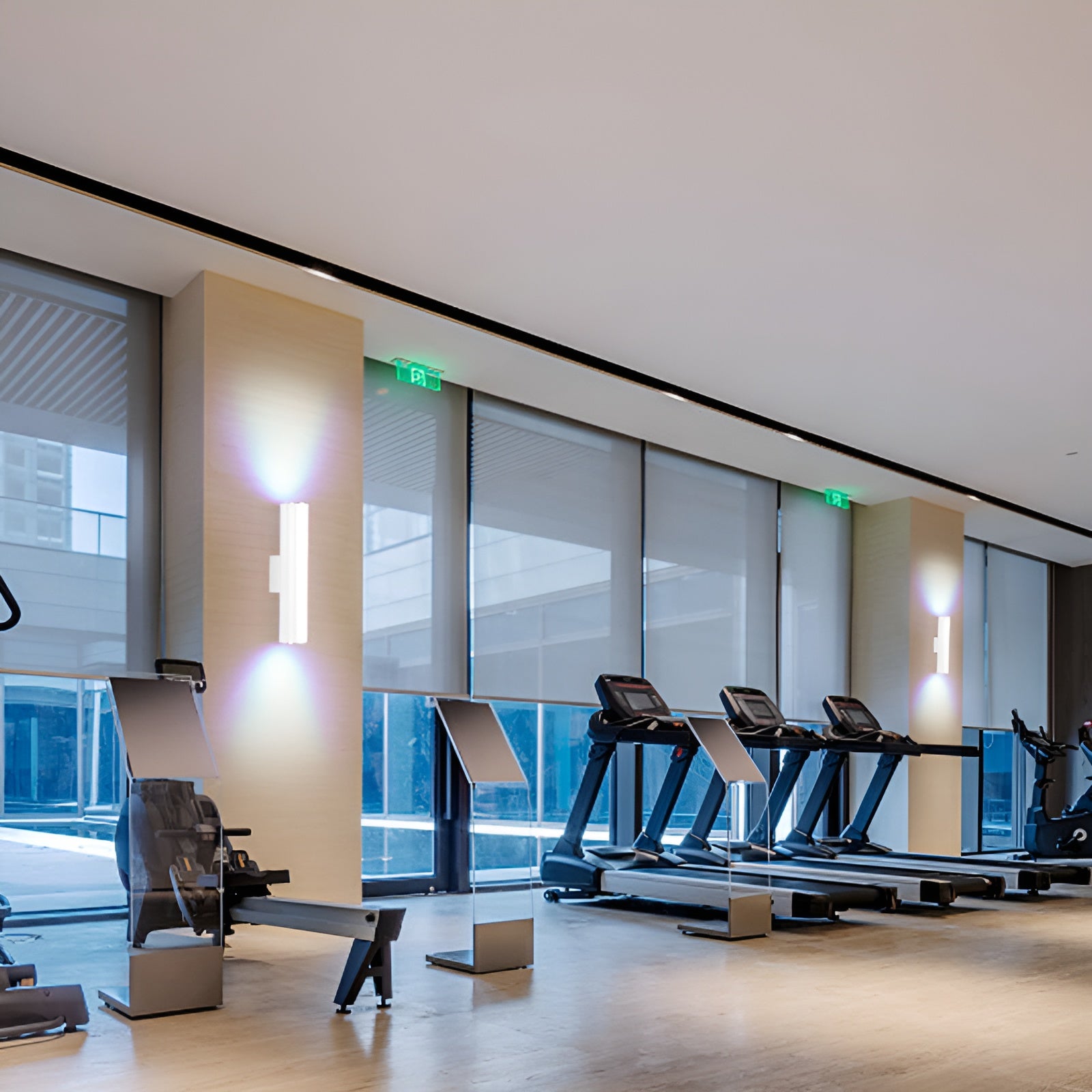 Doppelkopf Wandleuchte - Gold Wandleuchter- Zylinder Wandleuchte