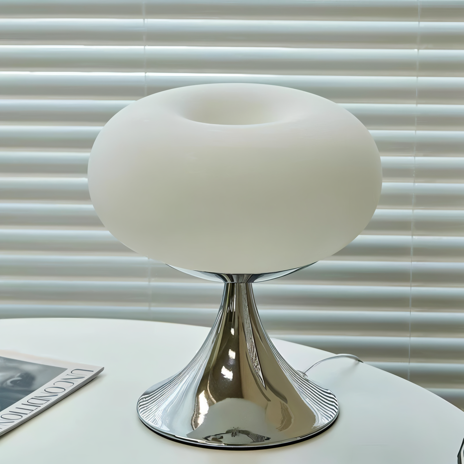 Apfel Lampe - Kurvige Macaron Glas Tischlampe