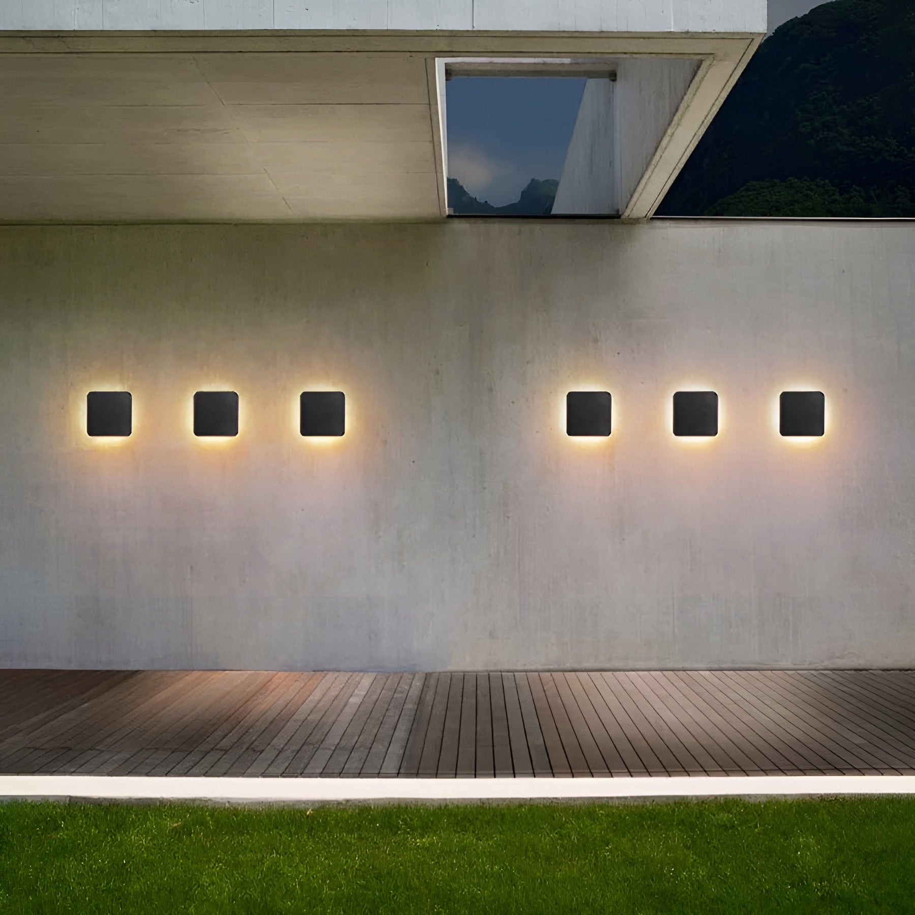 AquaGlow - Elegante IP55 wasserdichte LED-Wandleuchte aus Aluminium