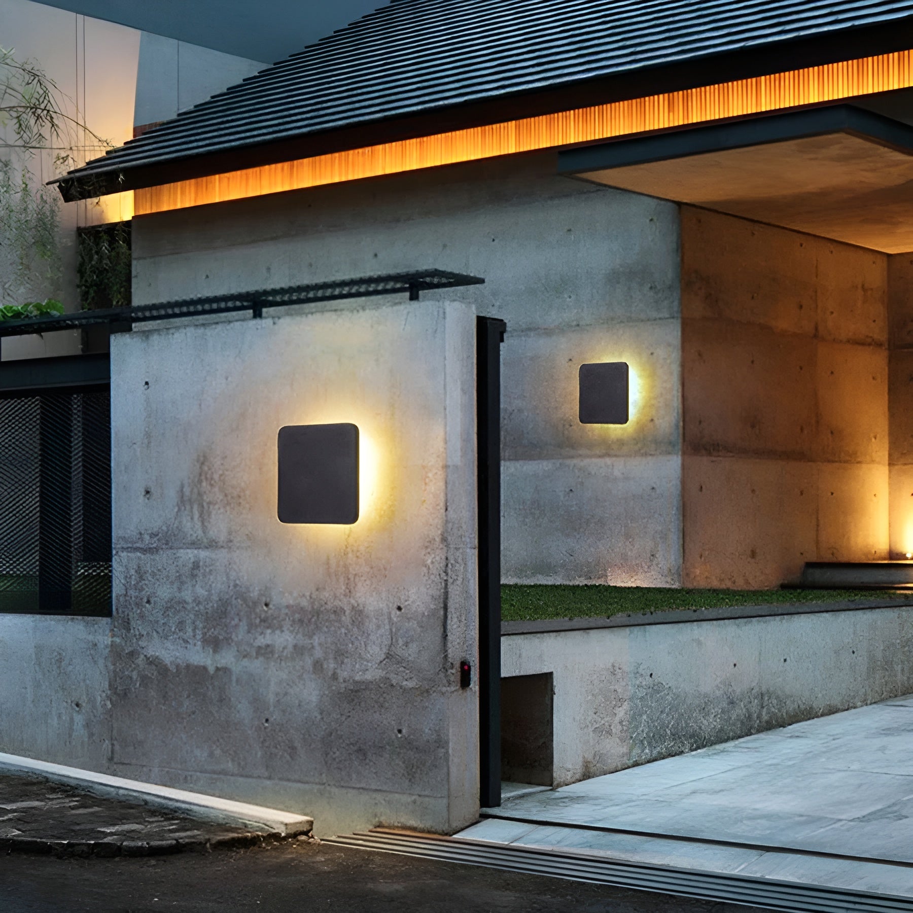 AquaGlow - Elegante IP55 wasserdichte LED-Wandleuchte aus Aluminium