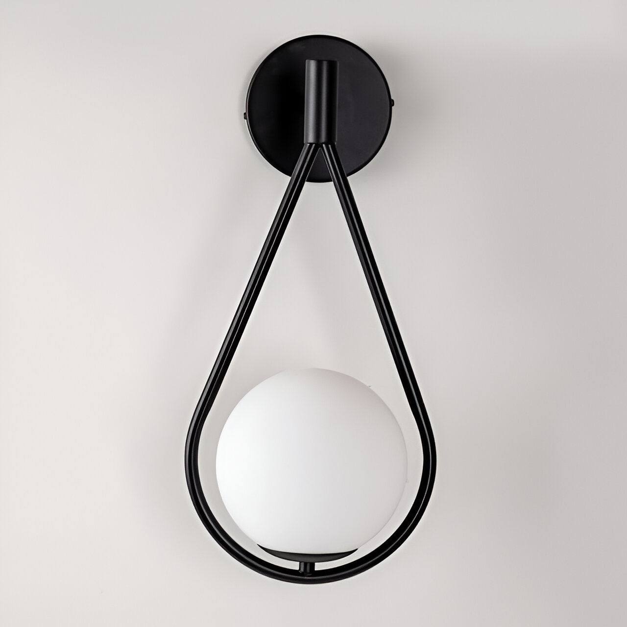 ArtLoop Wandleuchte - Teardrop Frosted Glass Wandlampe - Sphere Wandlampe Design - Artistic Wandleuchten LED