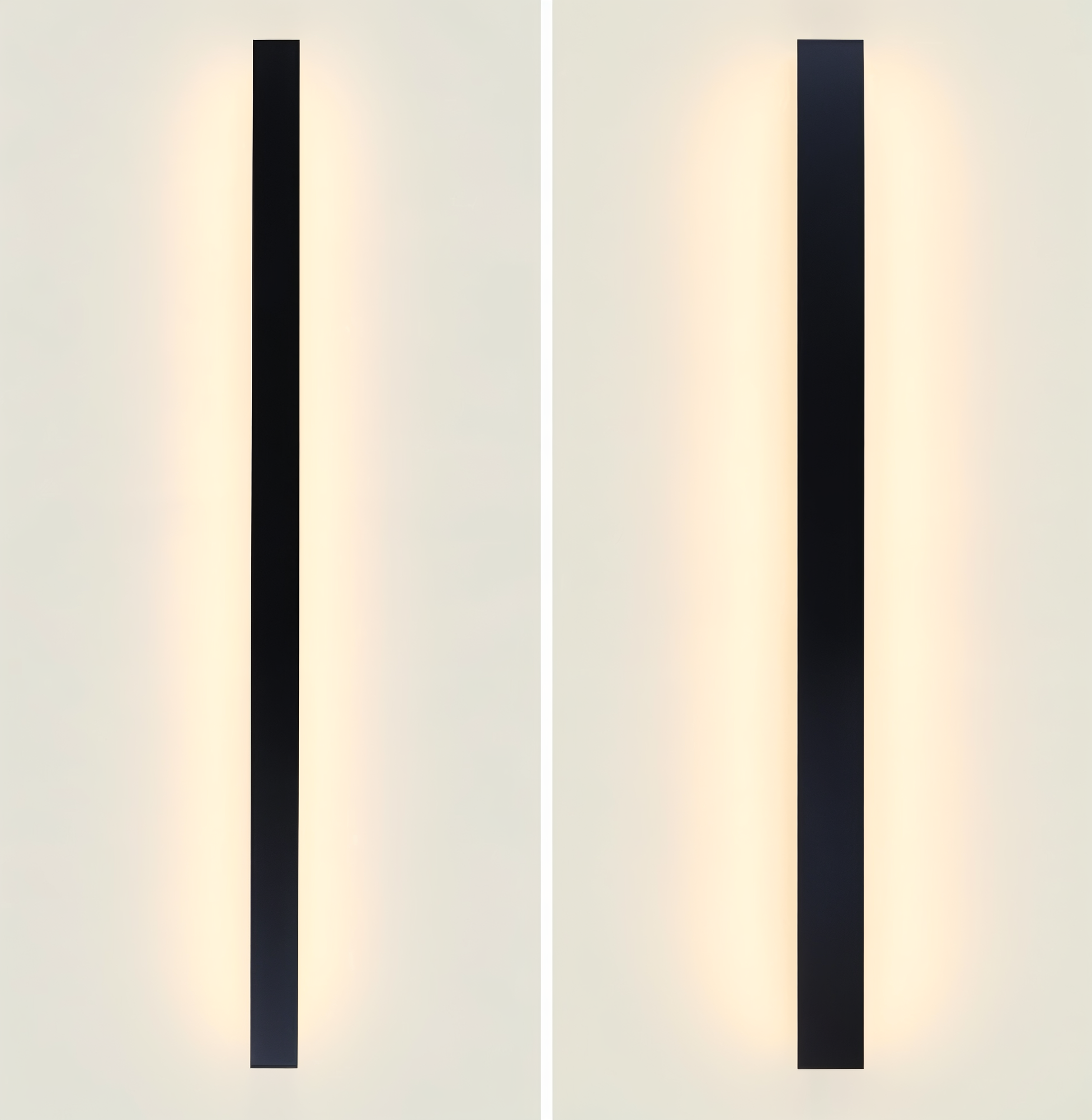 Strip Wandleuchte - Schwarz Weiß Linear Wandlampe - IP65 Wandleuchte Design - Innen Außenwandleuchten LED