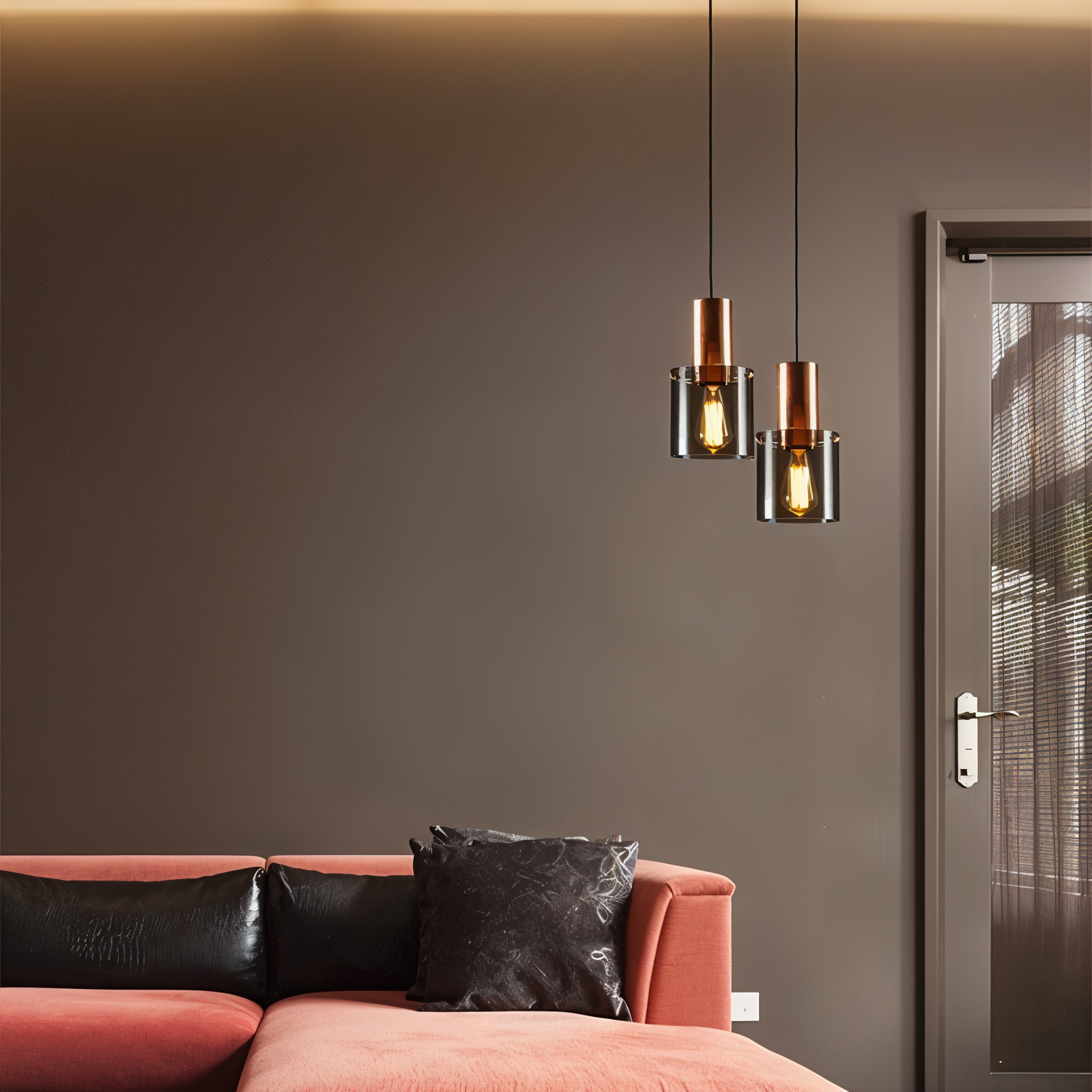 BottleLite Hängelampe -Moderne zylindrische LED-Pendelleuchte aus robustem Glas
