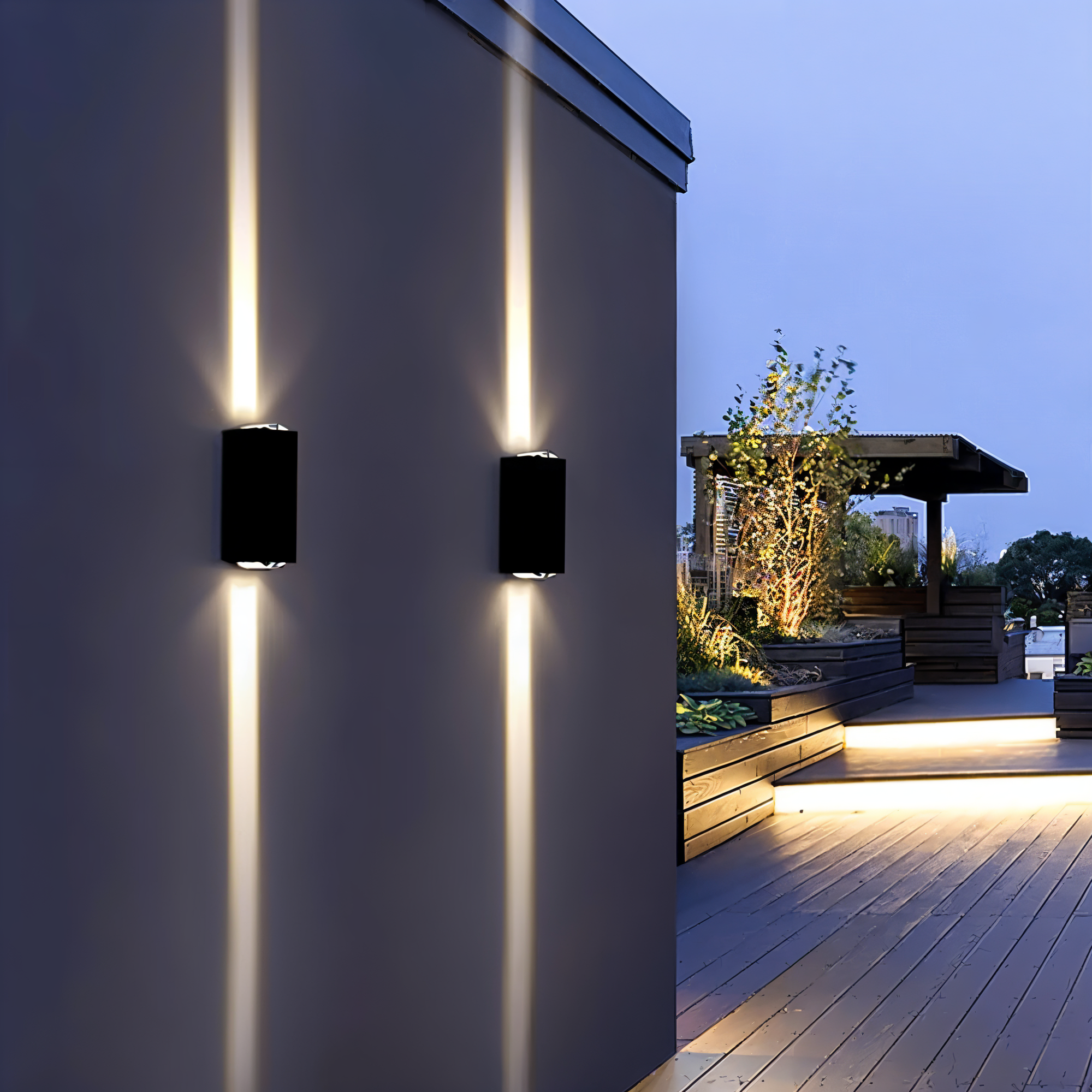 Wasserdichte Wandleuchten für Draußen und Innen - Moderne LED-Wandleuchte