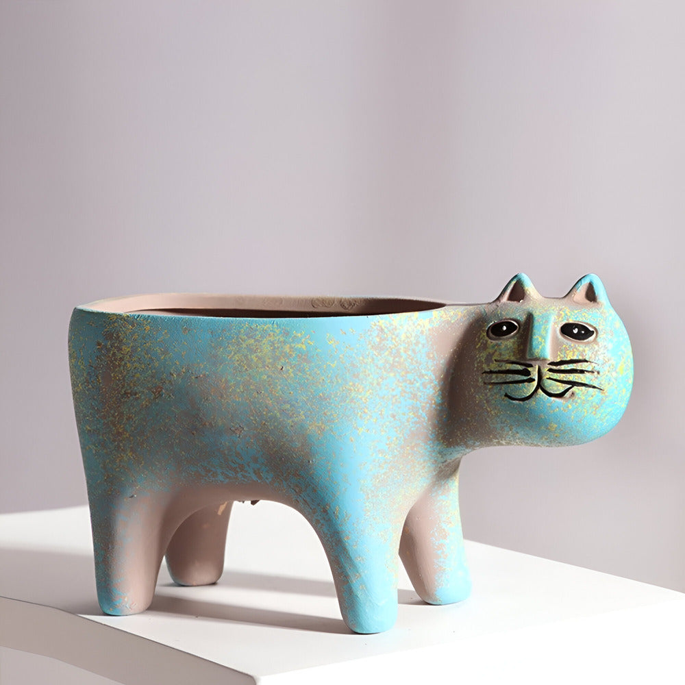 Charmante Katzen-Design Keramik Blumentöpfe für Pflanzen