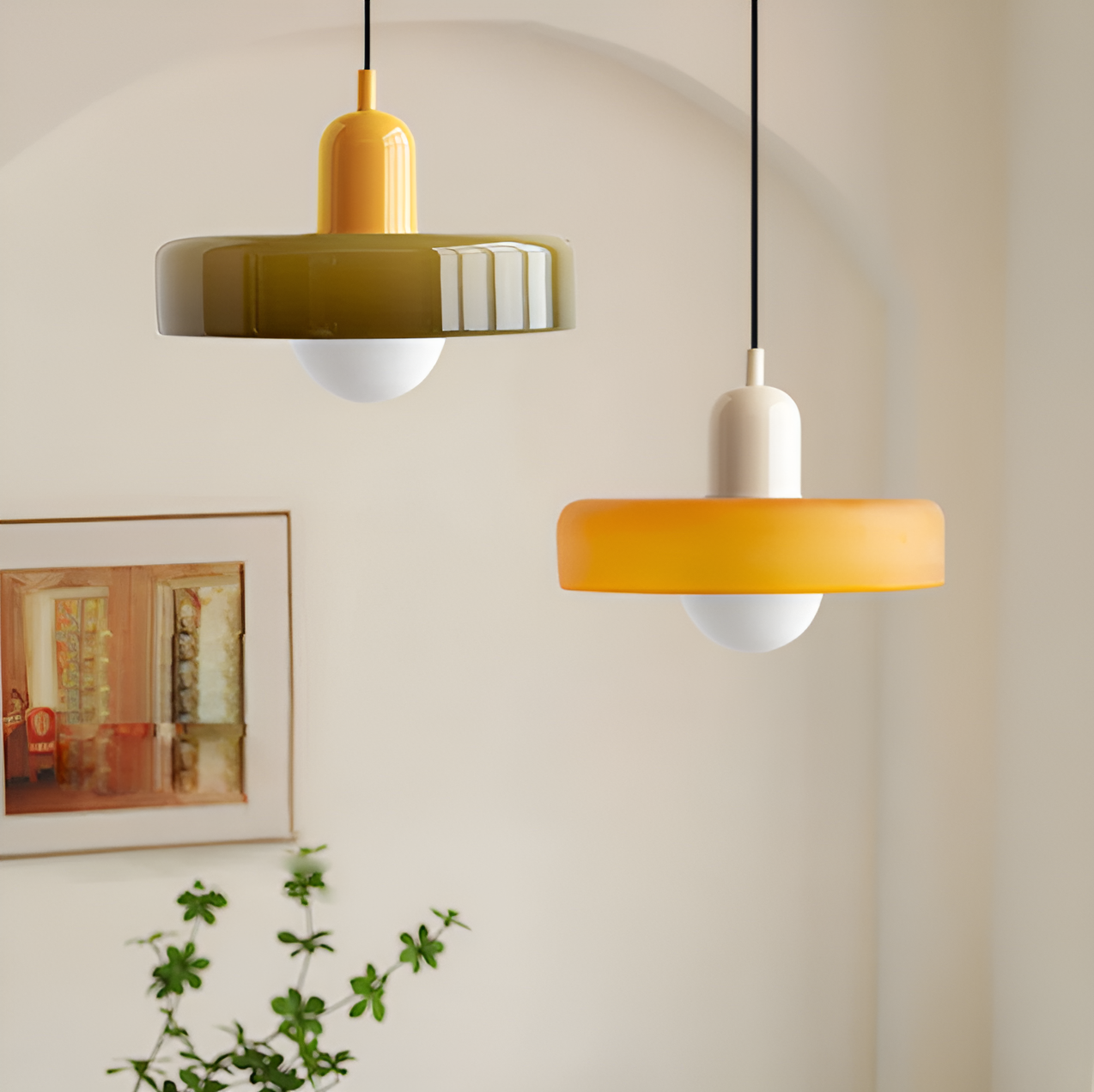 ChicChandelier – Bunte Hängelampe aus Glas, höhenverstellbar