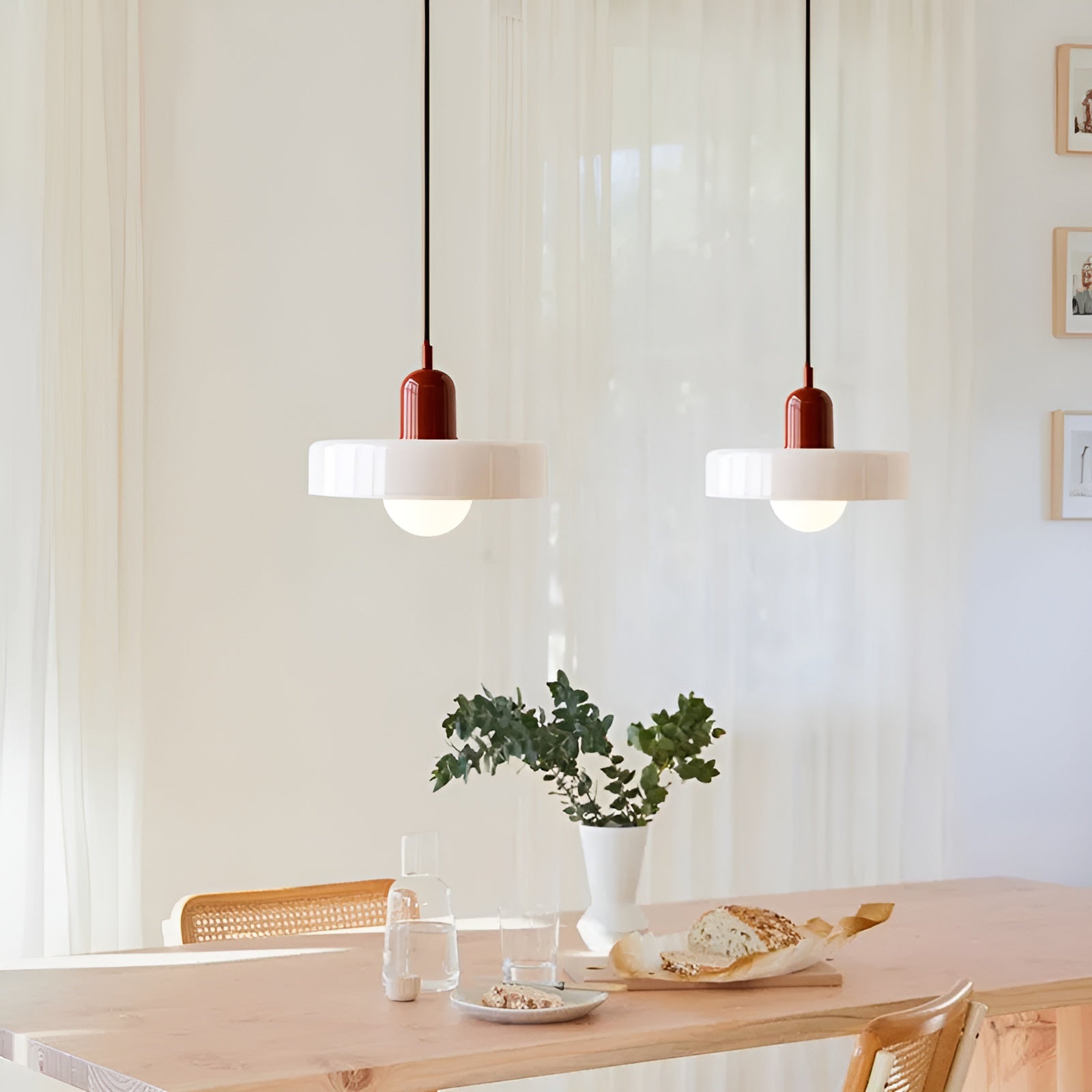 ChicChandelier – Bunte Hängelampe aus Glas, höhenverstellbar