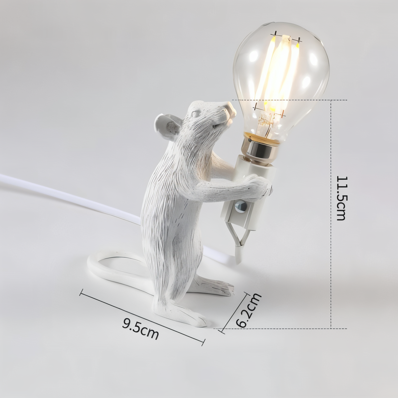 ChicMouse Tischlampe - Vintage Harz Schreibtischlampe