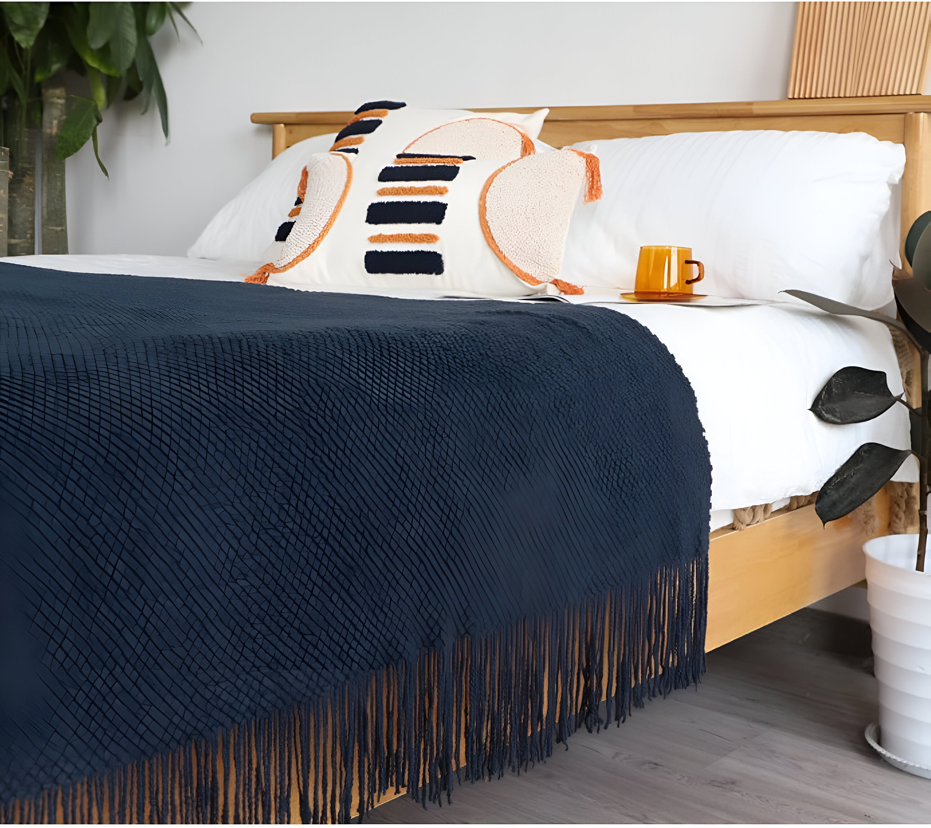 CoarseKnit Plaid - Stylische Strickdecke - Fleece Decke für Ganzjährigen Komfort