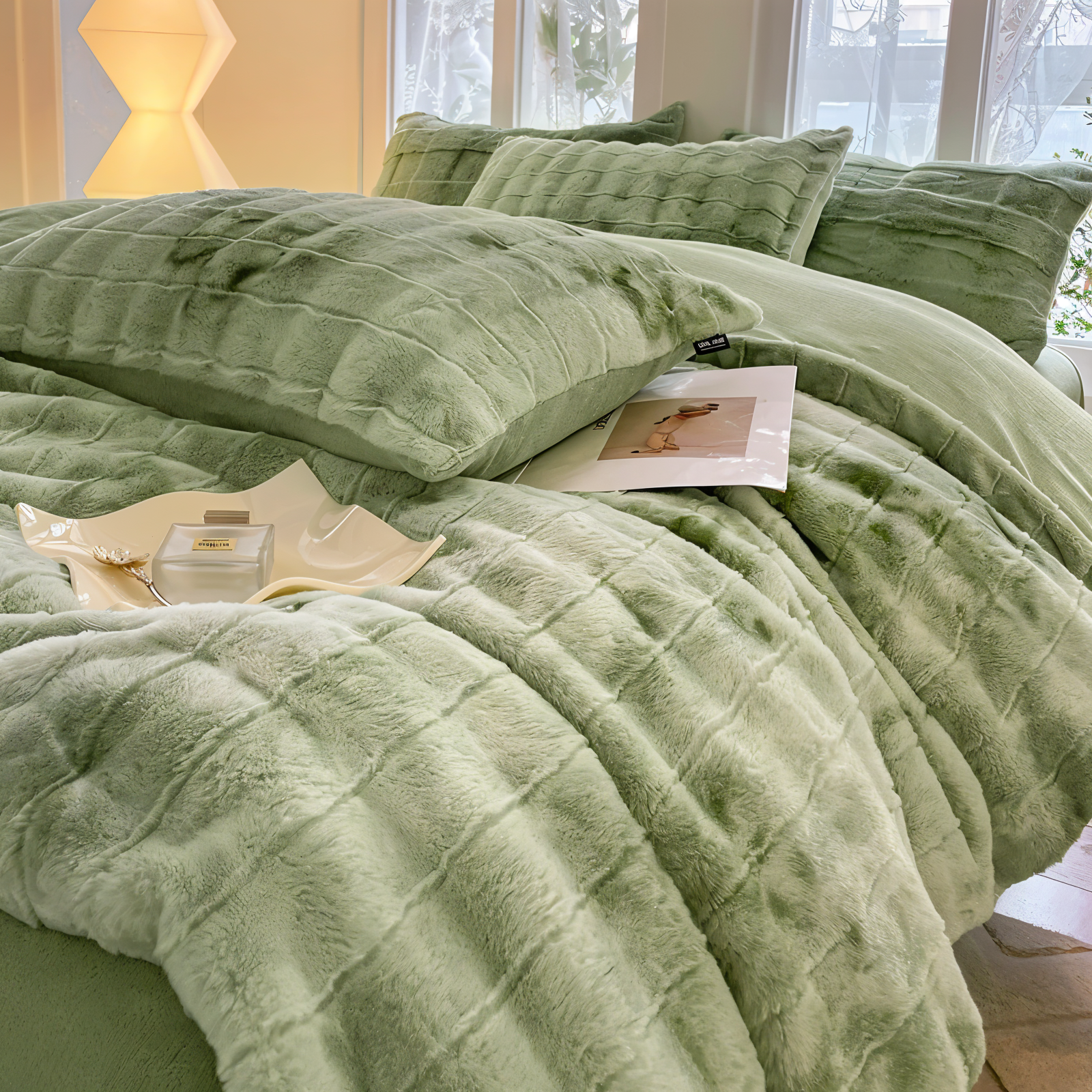 CoziVelour Bettwäsche - Ultraweiche Kunstfell Bettwäsche für Ganzjährigen Komfort