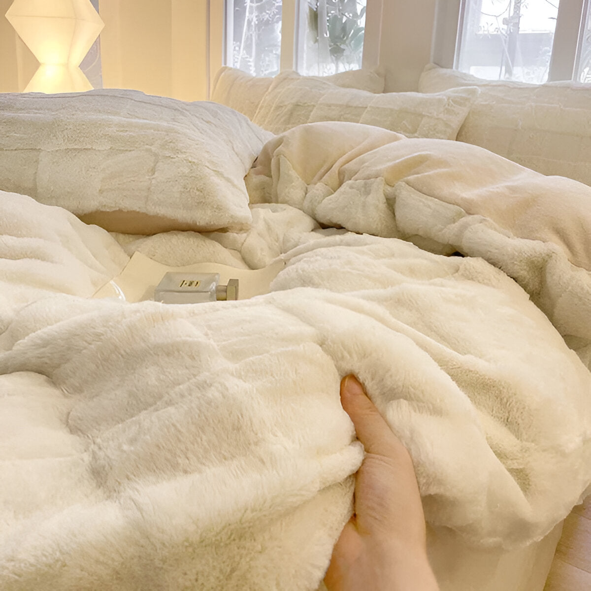 CoziVelour Bettwäsche - Ultraweiche Kunstfell Bettwäsche für Ganzjährigen Komfort