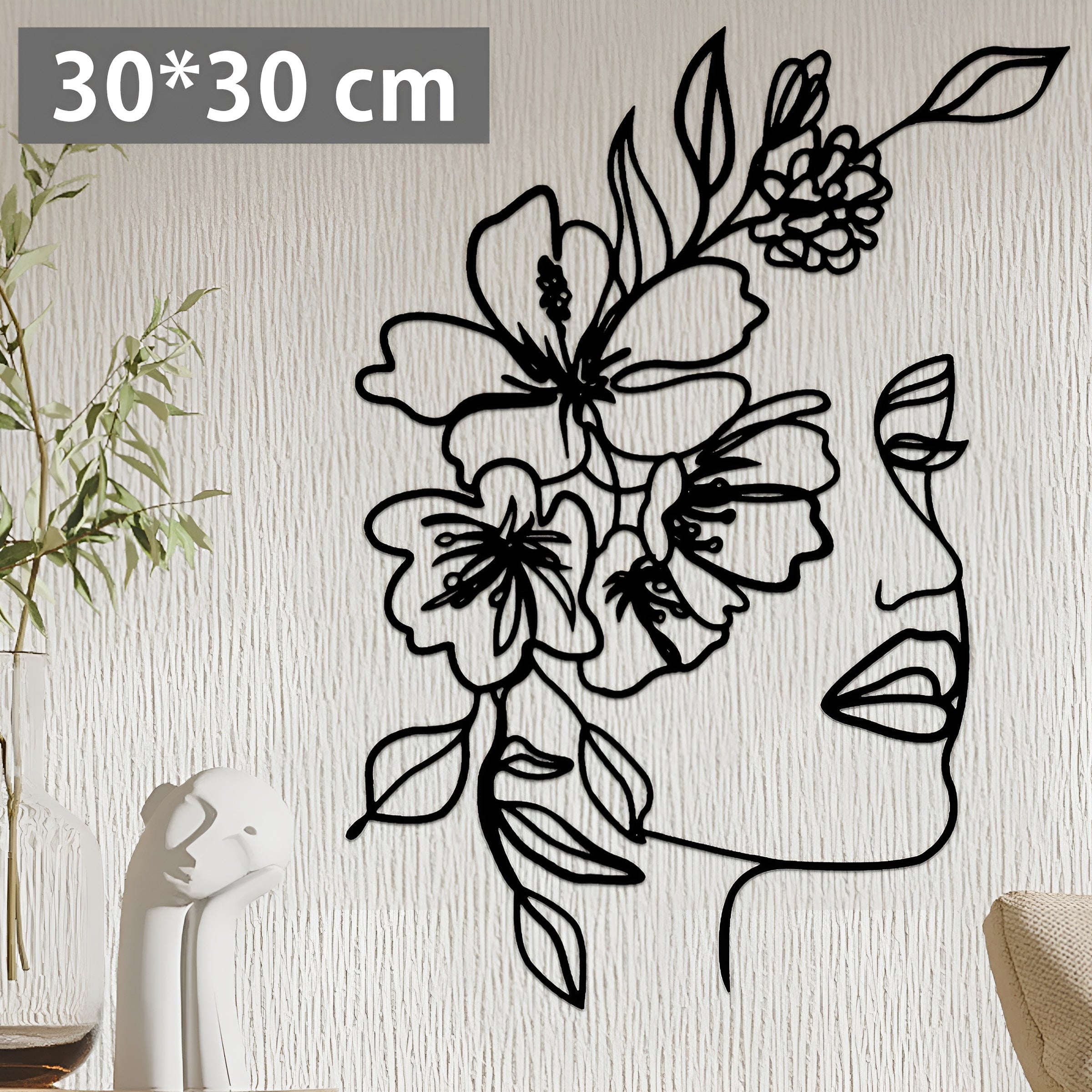 Creative Face - Stilvolle Metall-Gesichtskunst für ein ästhetisches Zuhause