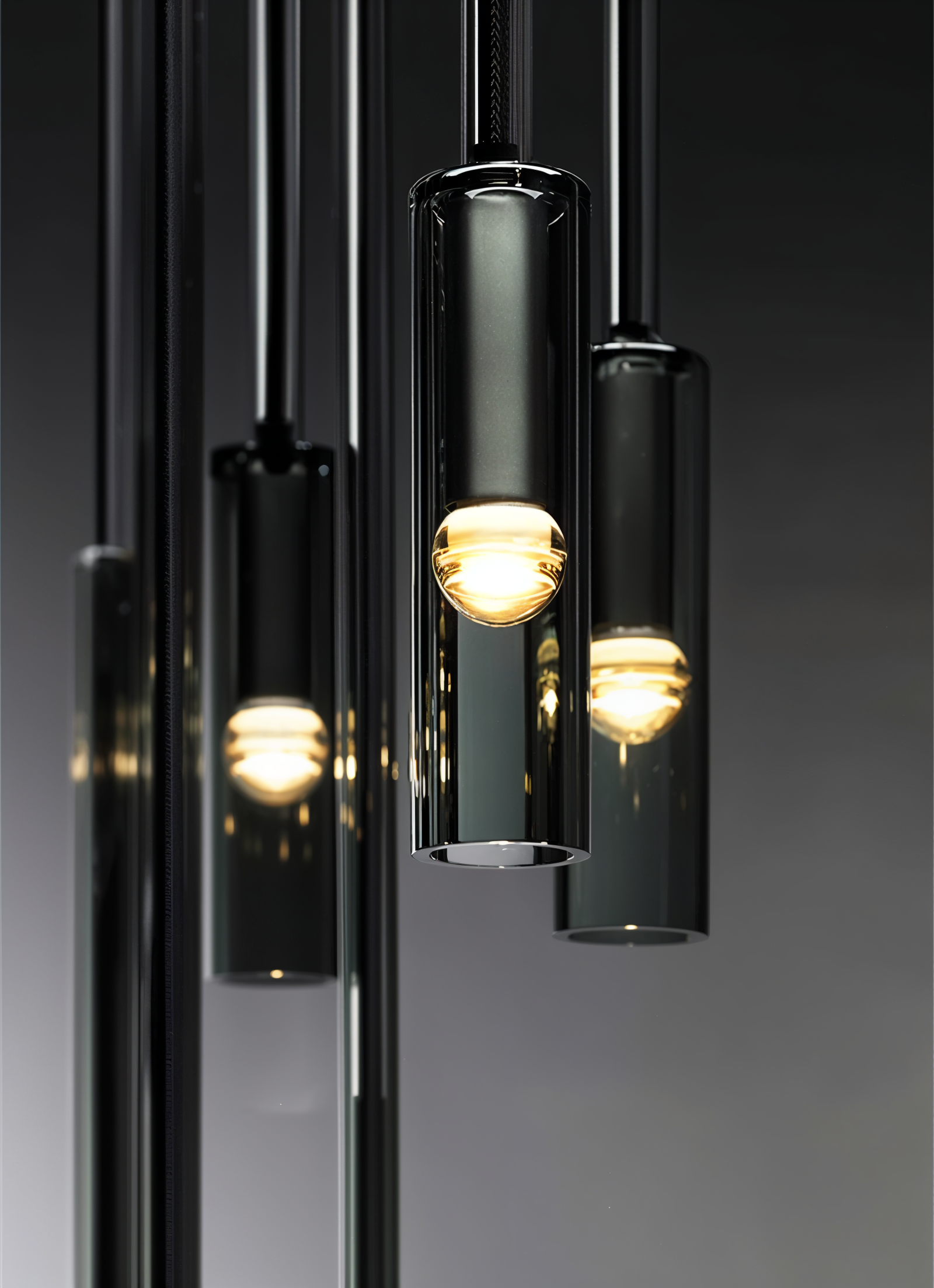 CrystalTube Glas-Hängelampen- Zylinder-Pendelleuchte