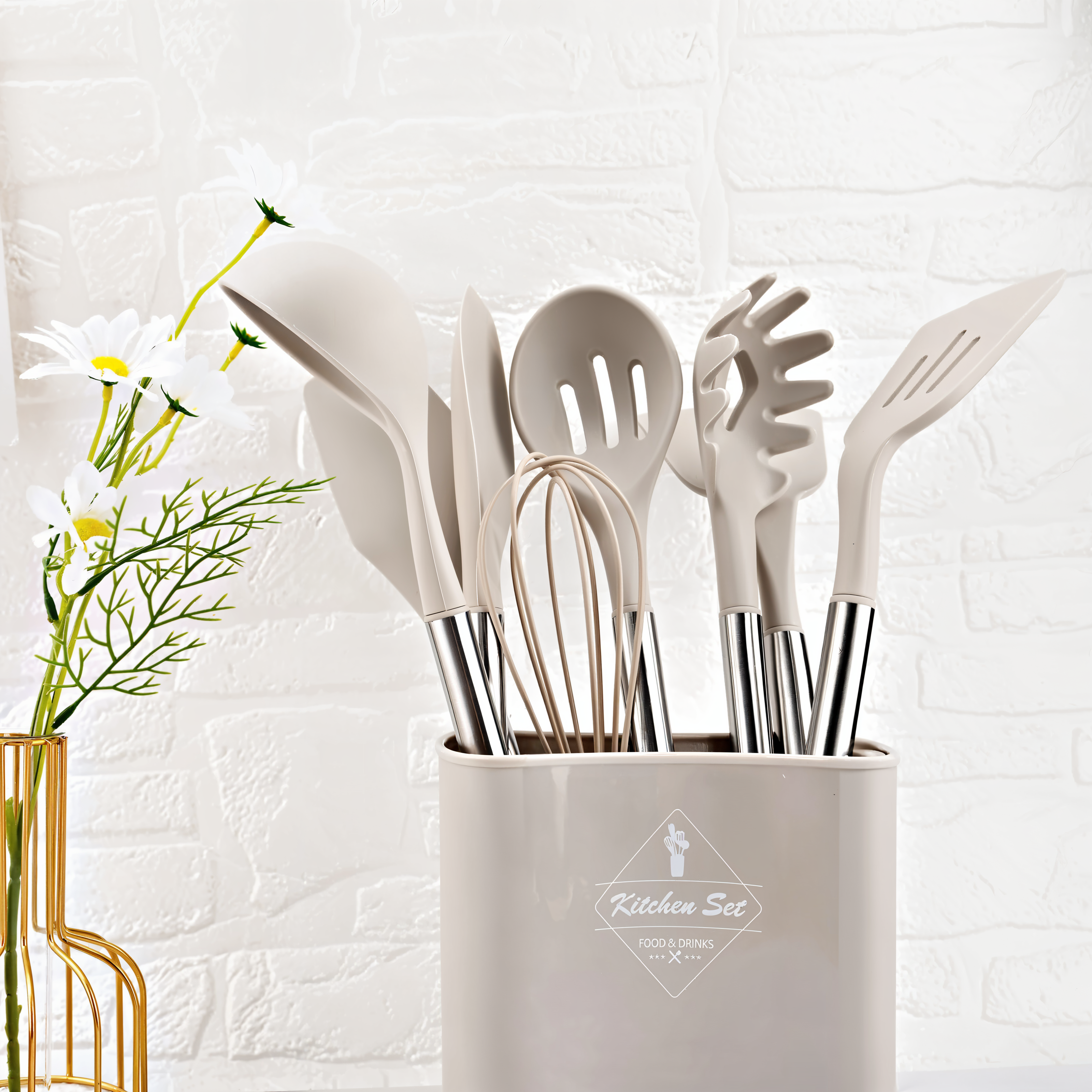 Silikon-Küchenutensilien-Set - 12-teiliges Kochutensilien-Set