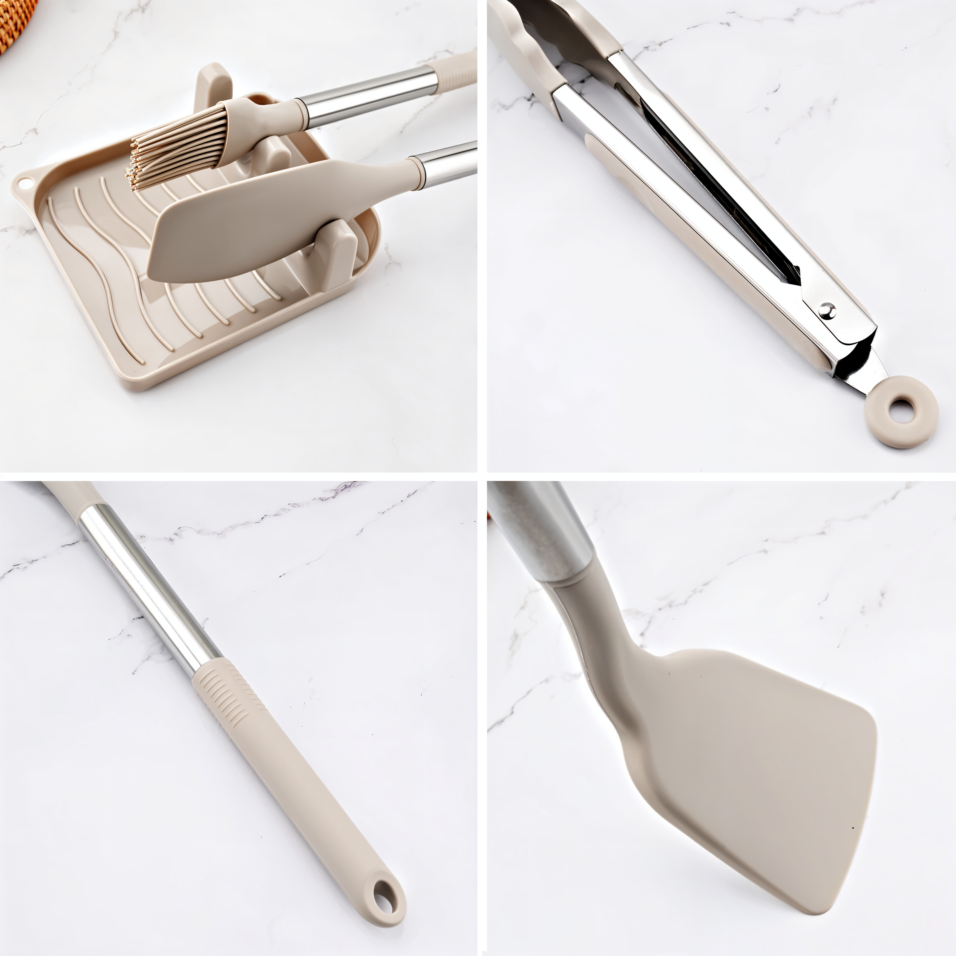 Silikon-Küchenutensilien-Set - 12-teiliges Kochutensilien-Set