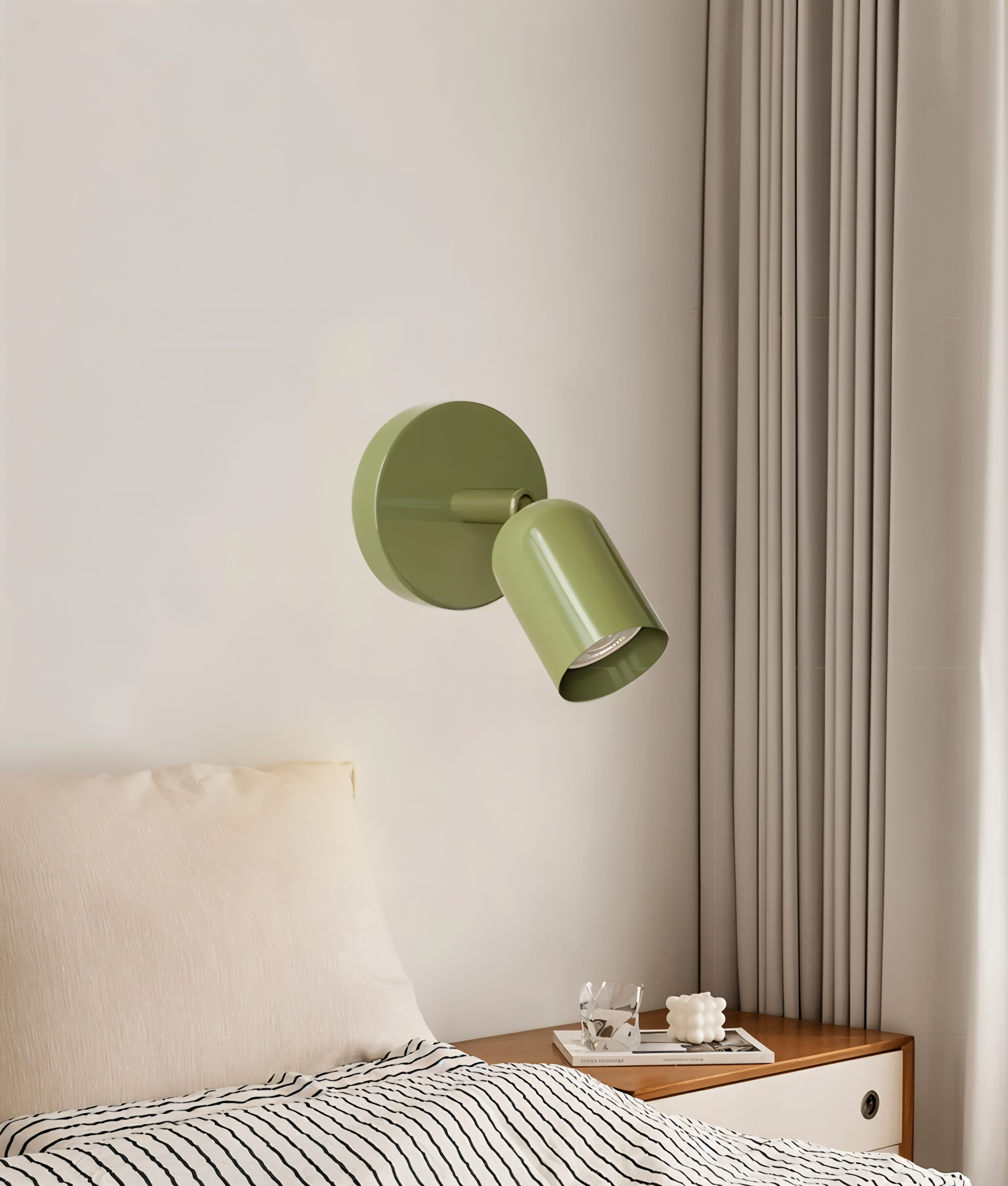 DownDazz Wandleuchte - Bunte Halbzylindrische Macaron Wandlampe - Minimalistische Wandleuchten LED