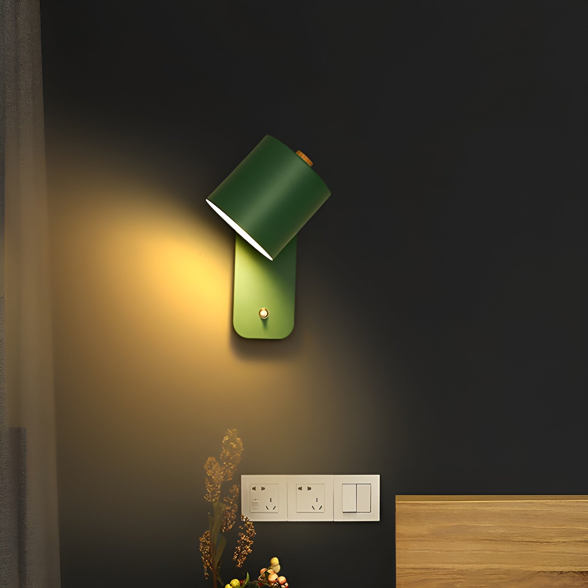 EasyPush WallLight - Drehbare Mini Cylinder LED Lampe