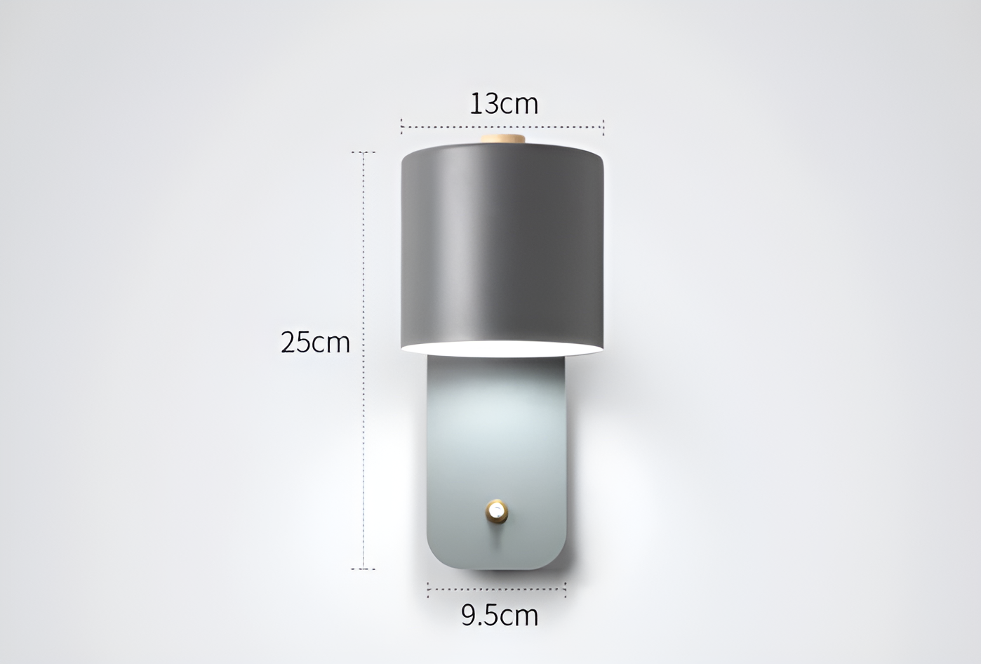 EasyPush WallLight - Drehbare Mini Cylinder LED Lampe