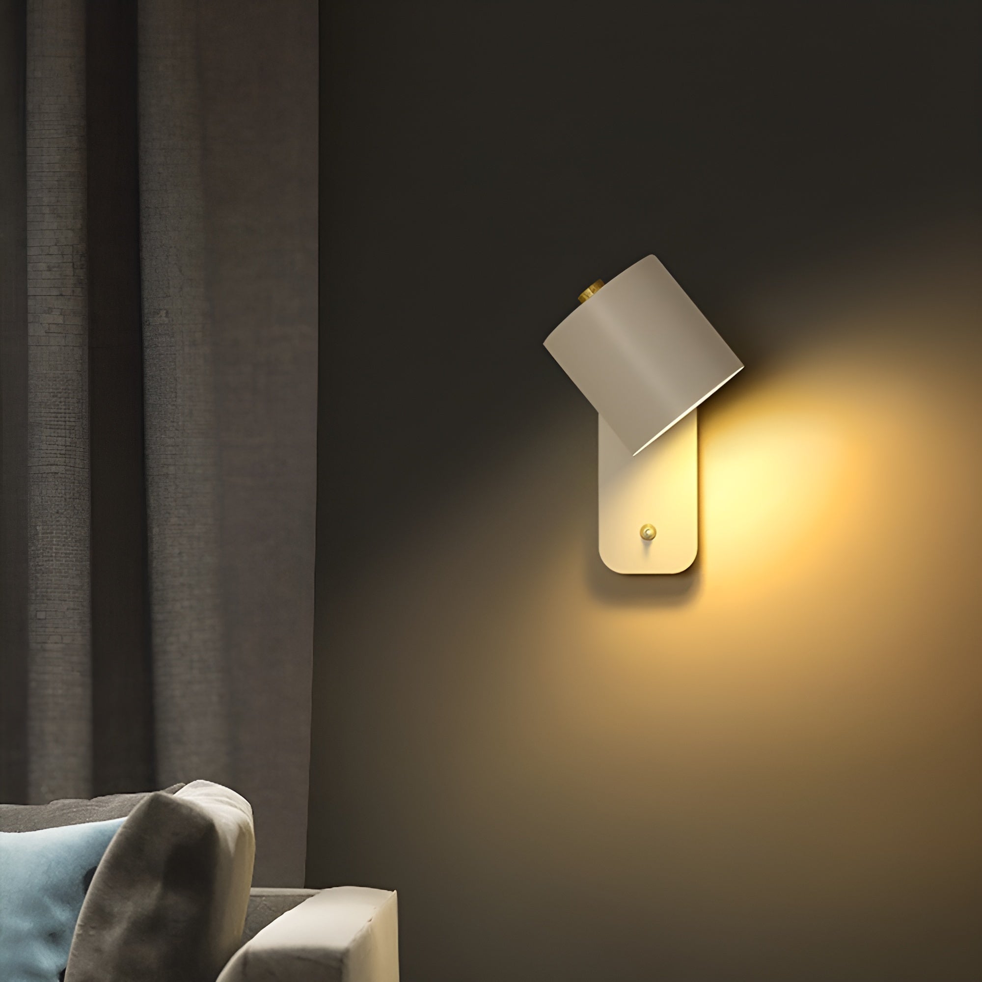EasyPush WallLight - Drehbare Mini Cylinder LED Lampe