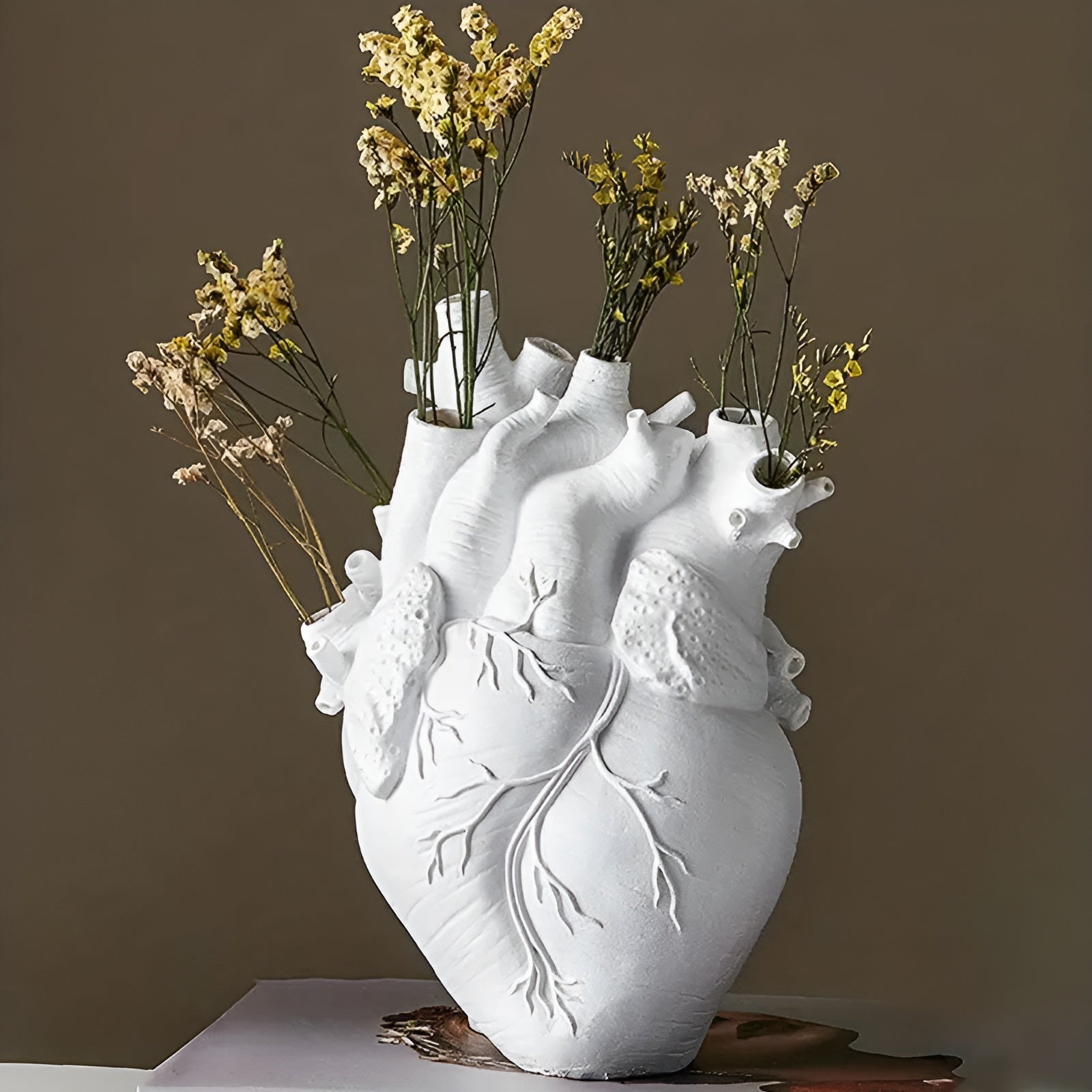 EcoHeart - Bambus & Holz Lebendige Vase in Herzform