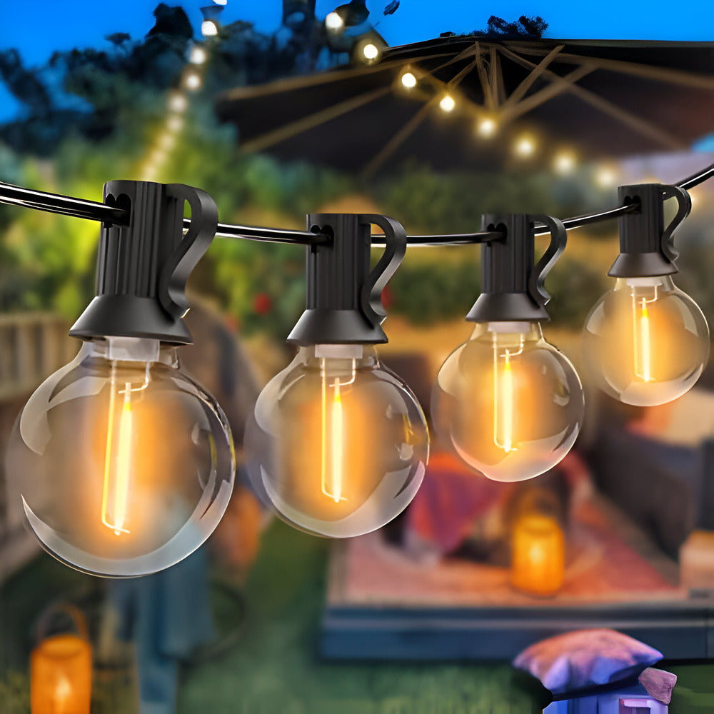 ElectriBulb Lichterkette - G40 Globe LED Außenbeleuchtung - IP44 & Bruchsichere Gartenbeleuchtung