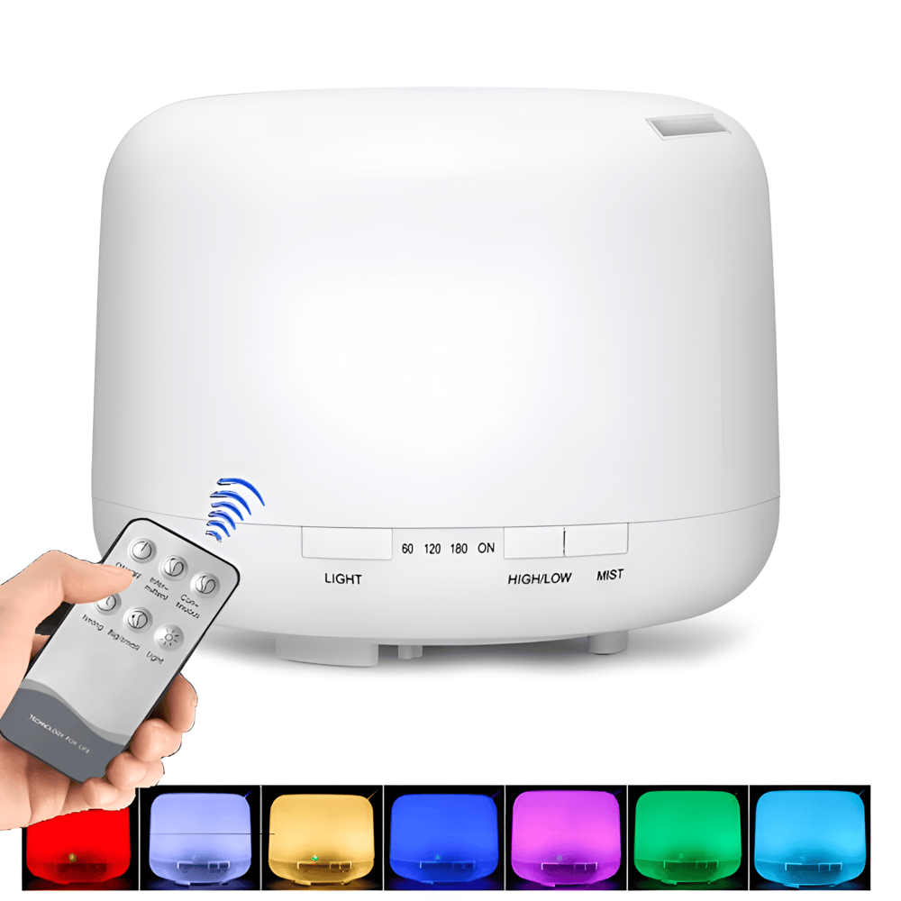 Farbenfroher Aroma-Diffuser mit Bluetooth-Lautsprecher und Luftbefeuchter-Funktion