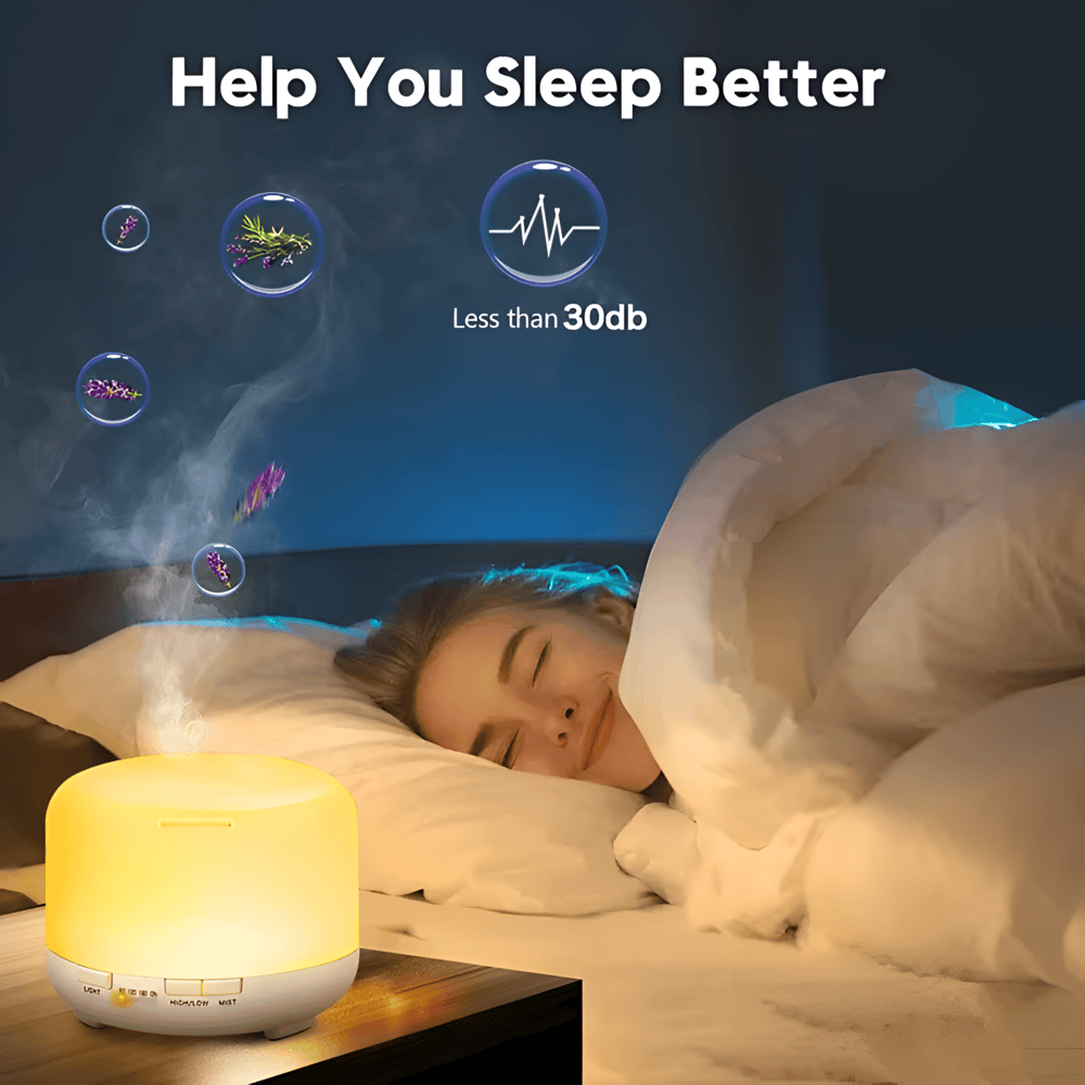 Farbenfroher Aroma-Diffuser mit Bluetooth-Lautsprecher und Luftbefeuchter-Funktion