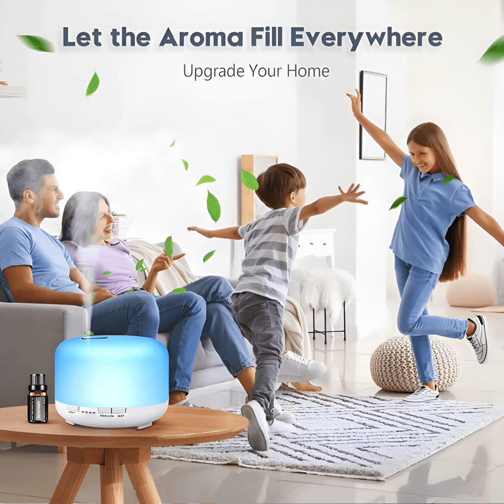Farbenfroher Aroma-Diffuser mit Bluetooth-Lautsprecher und Luftbefeuchter-Funktion