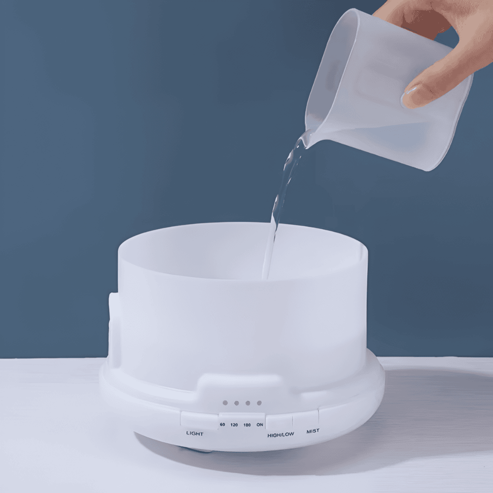 Farbenfroher Aroma-Diffuser mit Bluetooth-Lautsprecher und Luftbefeuchter-Funktion