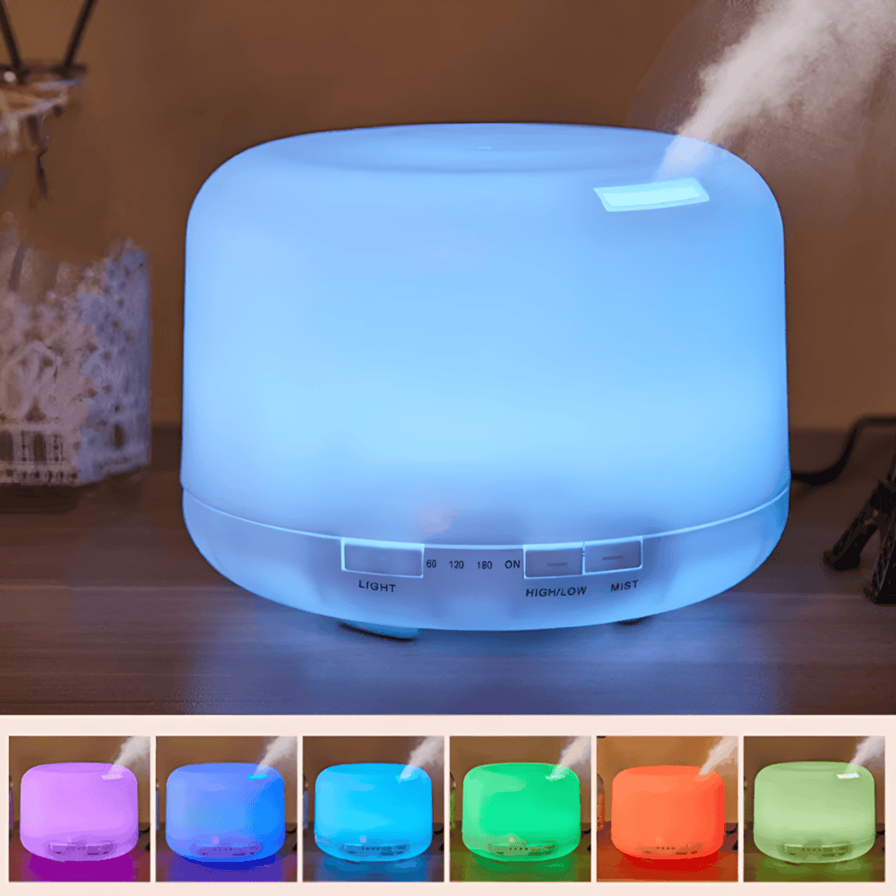 Farbenfroher Aroma-Diffuser mit Bluetooth-Lautsprecher und Luftbefeuchter-Funktion