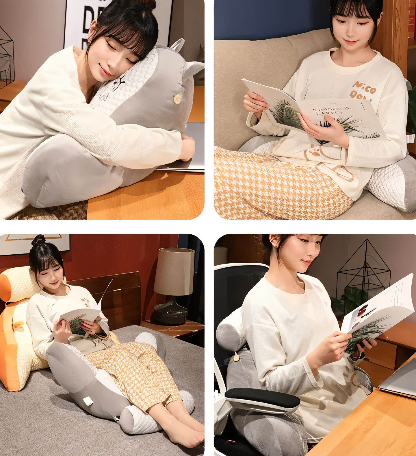 FlexCush - Ergonomisches Taillenkissen - Multifunktionales Plüschkissen für Ultimative Entspannung