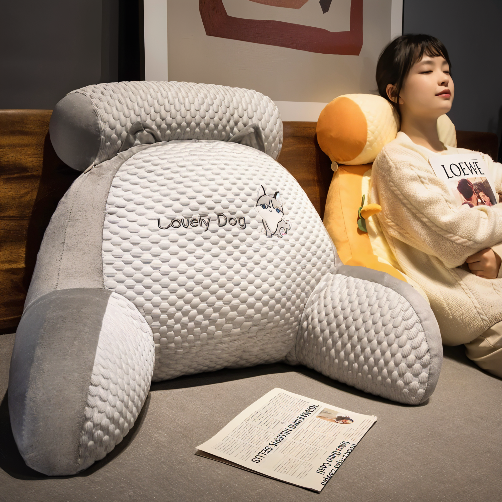 FlexCush - Ergonomisches Taillenkissen - Multifunktionales Plüschkissen für Ultimative Entspannung